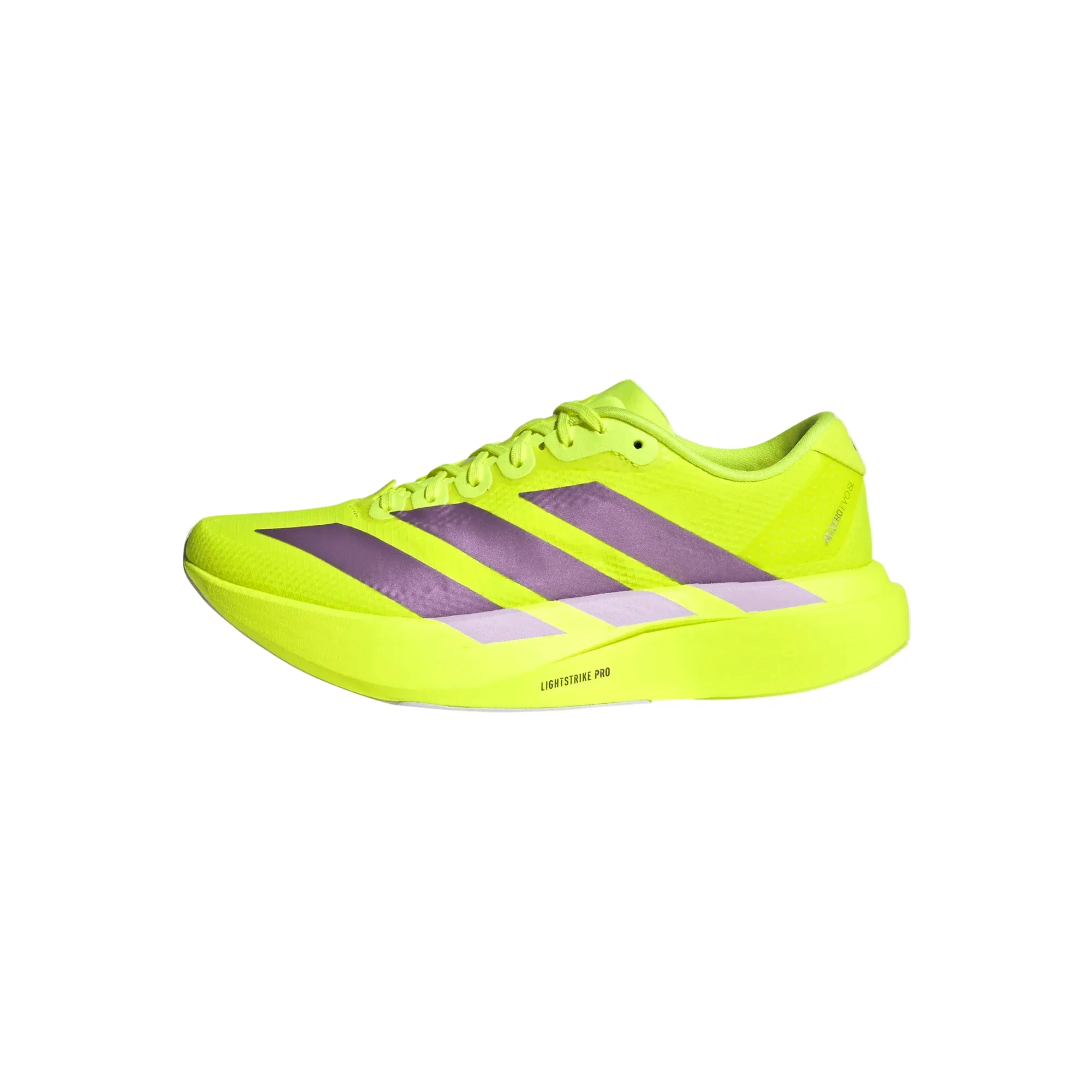 Adidas Womens Adizero Evo SL Woven - Solar Yellow/Aurora Plum/Powder Plum - Neutral - SS26 - Image 5