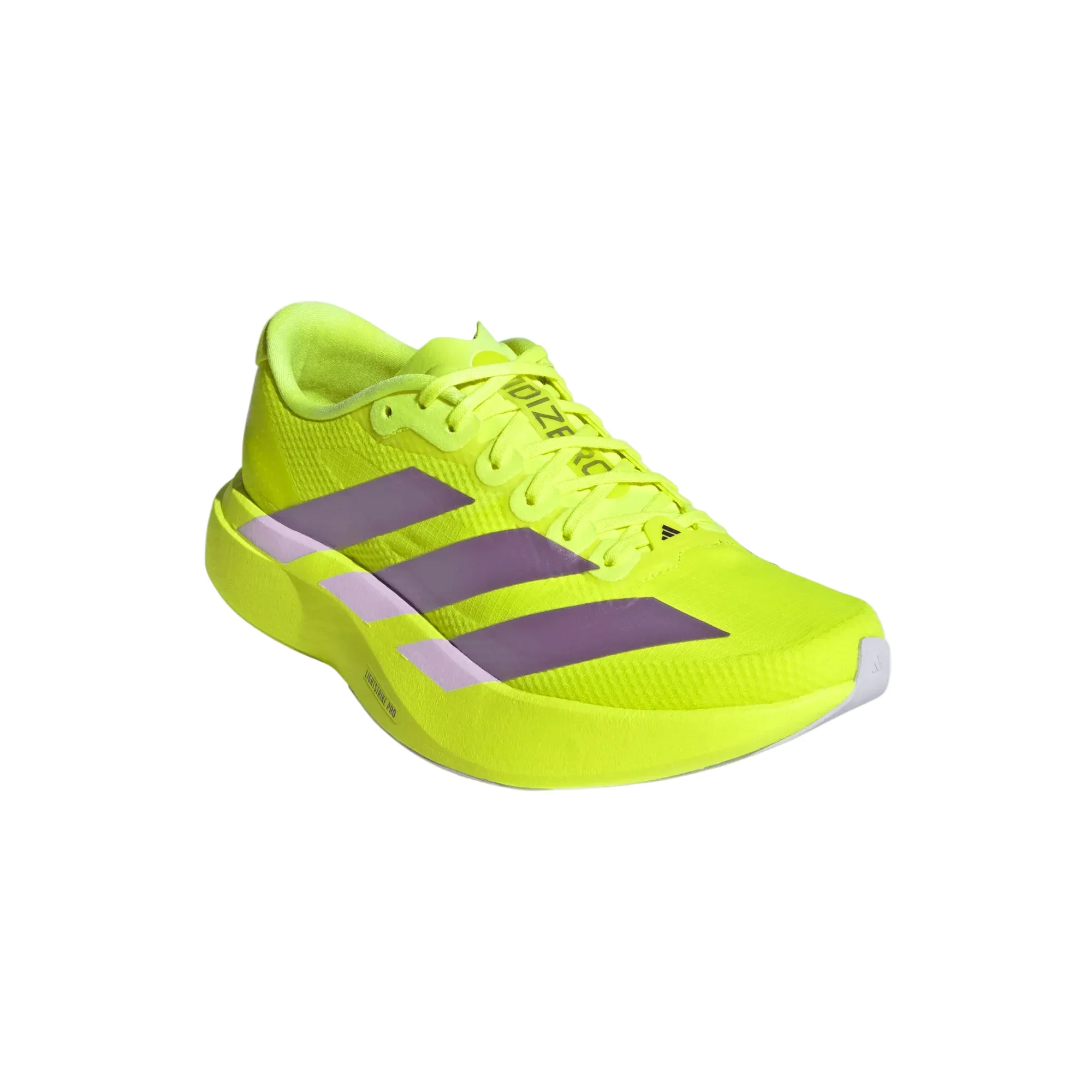 Adidas Womens Adizero Evo SL Woven - Solar Yellow/Aurora Plum/Powder Plum - Neutral - SS26 - Image 6