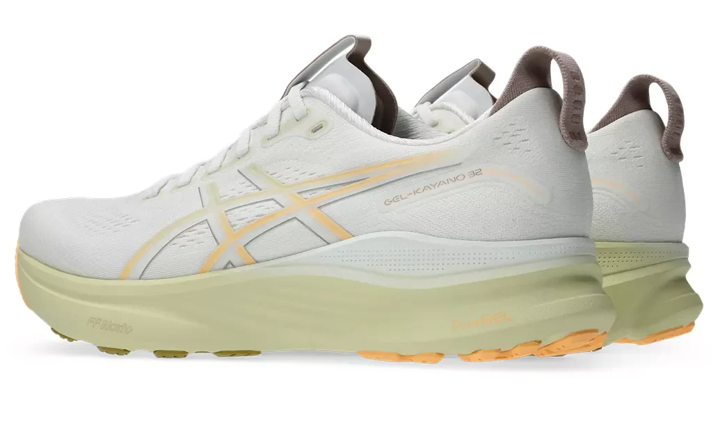 Asics Mens Gel Kayano 32 - White/Orange Glow - Stability - AW25 - Image 6