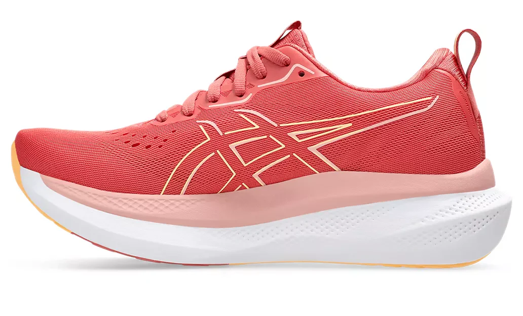 Asics Womens Glideride Max - Dark Pink Clay/Orange Glow - Neutral - AW25 - Image 6