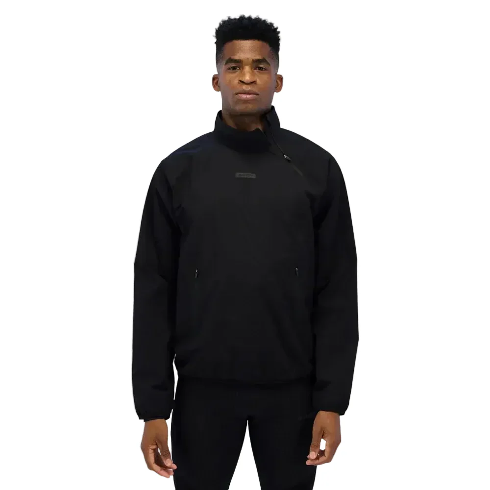 Bandit Mens Windproof Asymetrical Pullover Jacket - Black - SS26 - Image 3