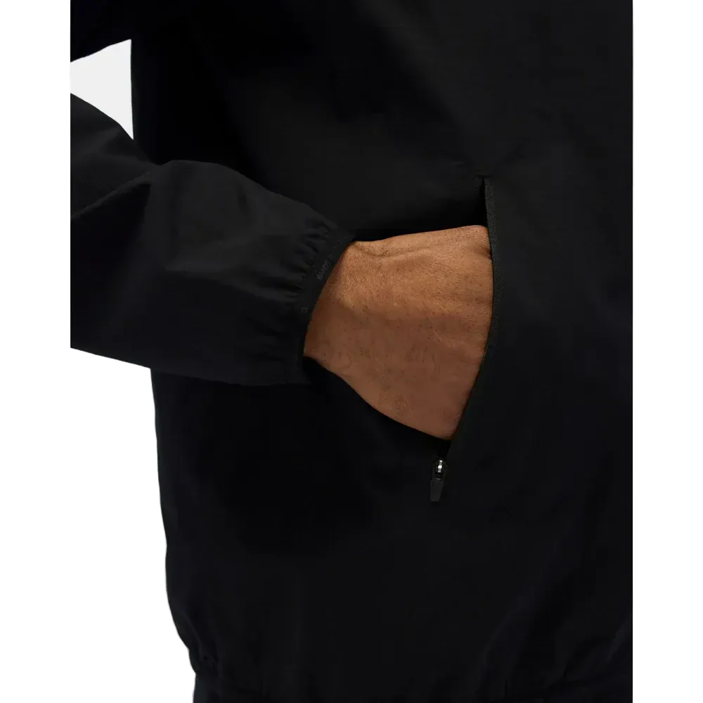 Bandit Mens Windproof Asymetrical Pullover Jacket - Black - SS26 - Image 5