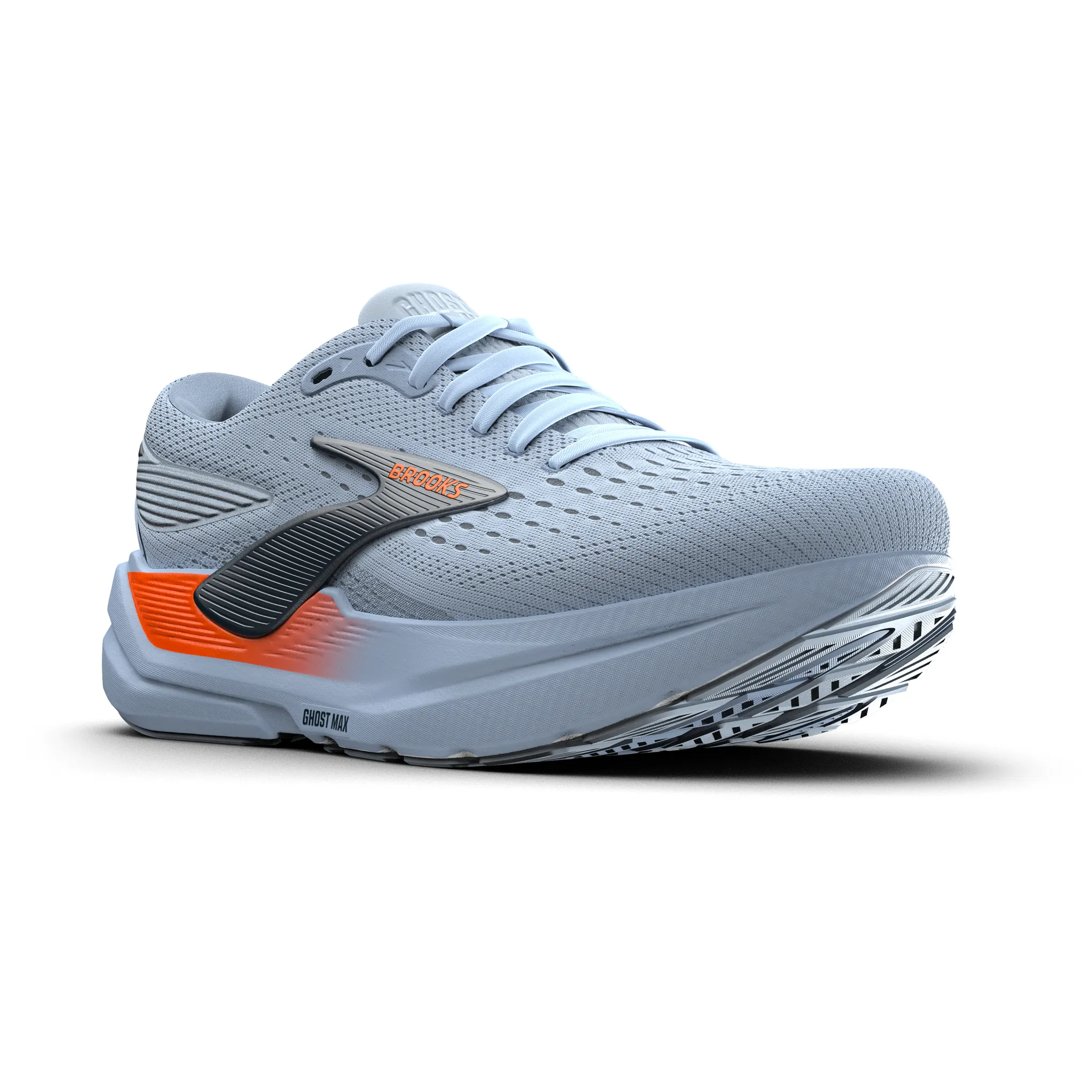 Brooks Mens Ghost Max 3 - Skyway/Blue/Orange - Neutral - SS26 - Image 3