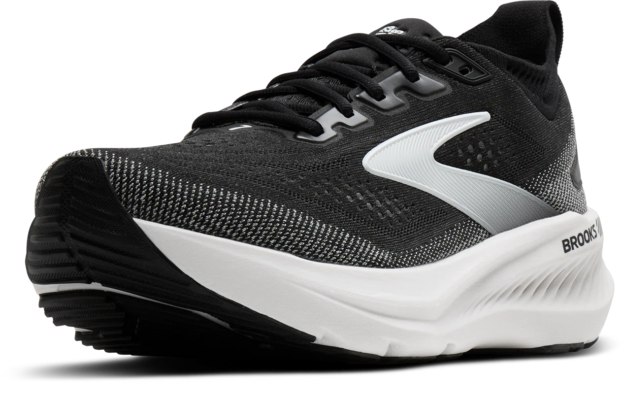 Brooks Mens Glycerin GTS 23 Wide - 2E Width - Black/Grey/White - Stability - SS26 - Image 3