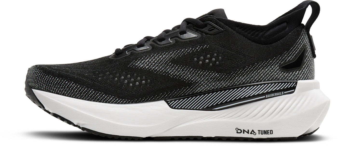 Brooks Mens Glycerin GTS 23 Wide - 2E Width - Black/Grey/White - Stability - SS26 - Image 5