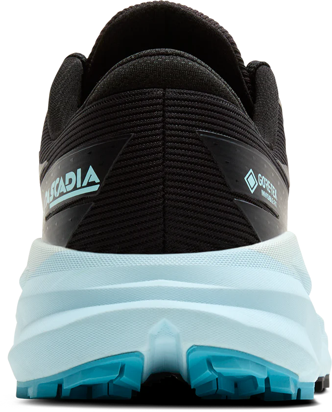 Brooks Womens Cascadia 19 GTX - Black/Ebony/Blue Flower - Trail - AW25 - Image 5