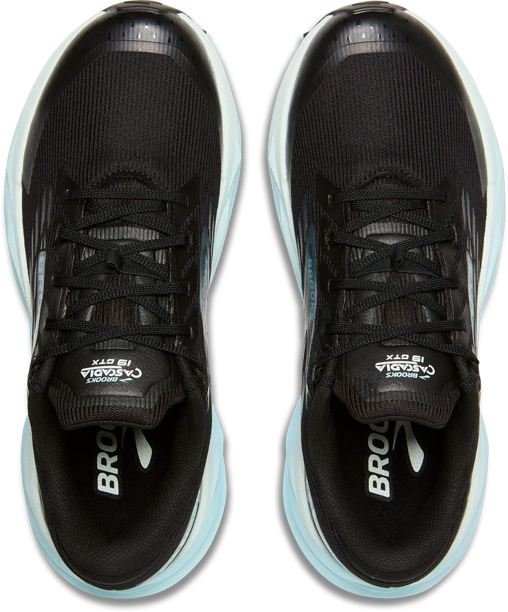 Brooks Womens Cascadia 19 GTX - Black/Ebony/Blue Flower - Trail - AW25 - Image 7