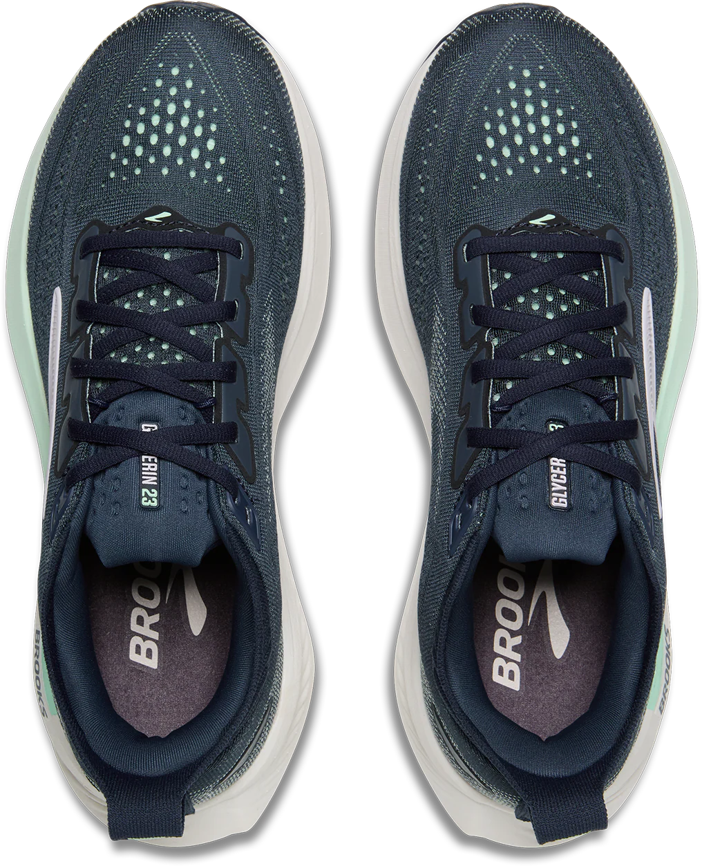 Brooks Womens Glycerin 23 Wide - D Width - Spellbound/Yucca/Pink - Neutral - SS26 - Image 4