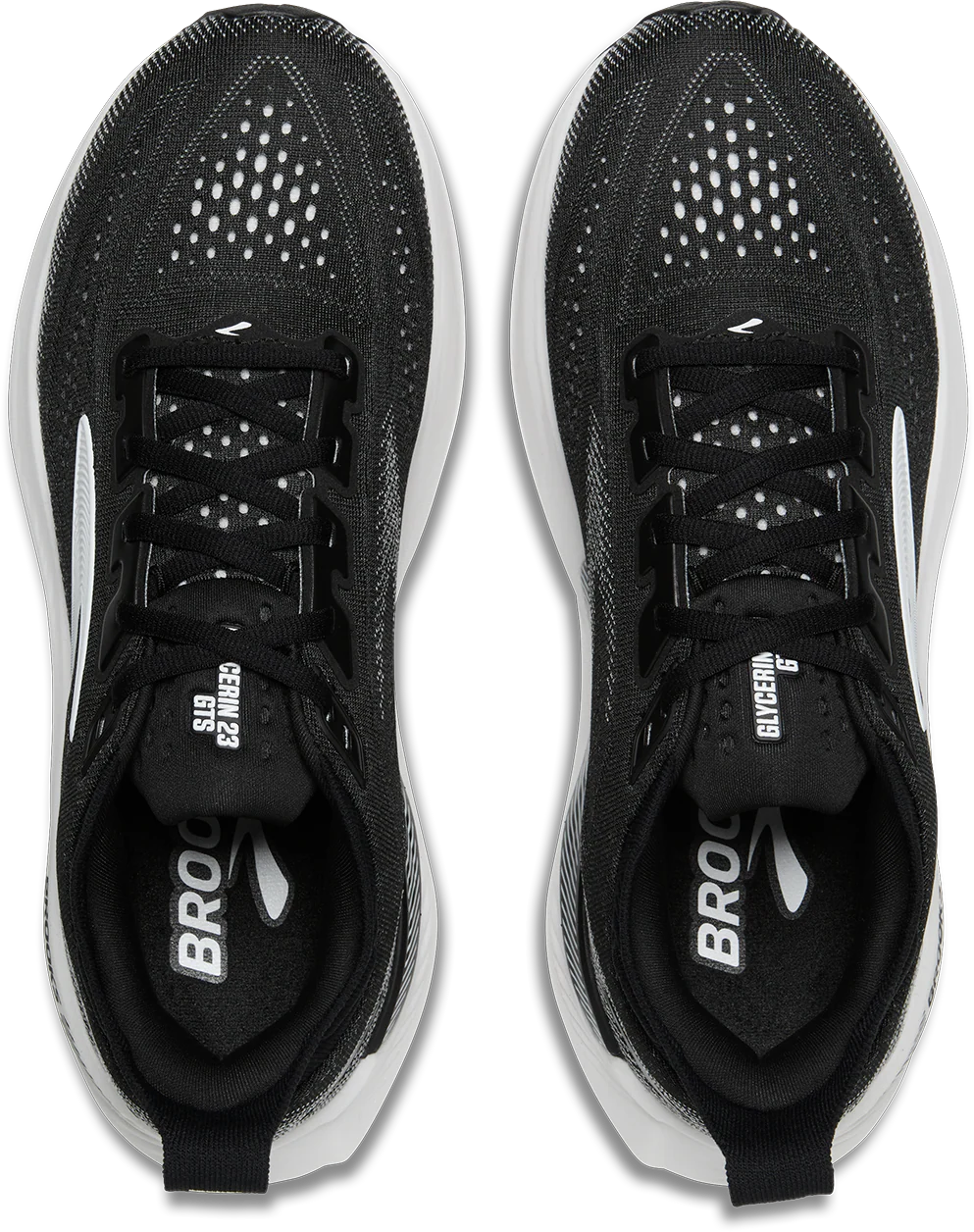 Brooks Womens Glycerin GTS 23 Wide - D Width - Black/Grey/White - Stability - SS26 - Image 4