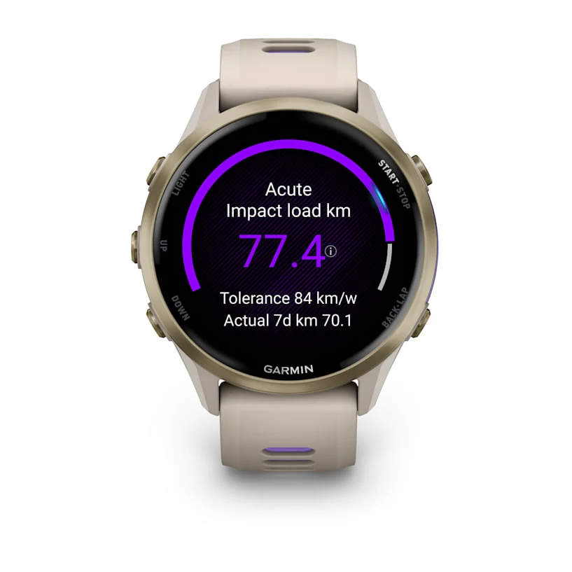 Garmin Forerunner 970 - 47mm -  Gold Titanium/French Grey - Image 4