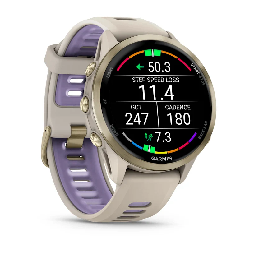 Garmin Forerunner 970 - 47mm -  Gold Titanium/French Grey - Image 5
