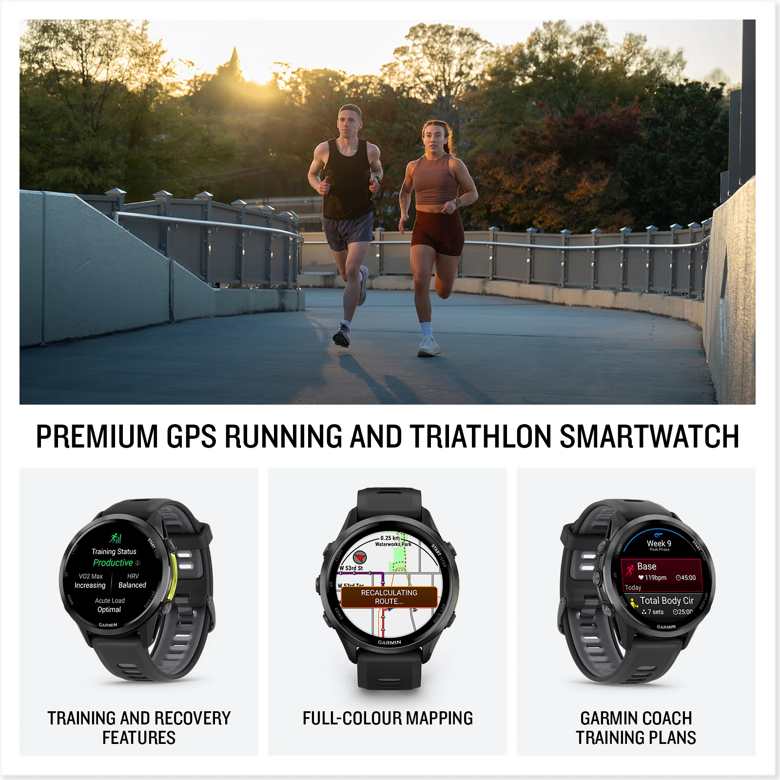 Garmin Forerunner 970 - 47mm -  Whitestone/Translucent Amp Yellow - Image 8