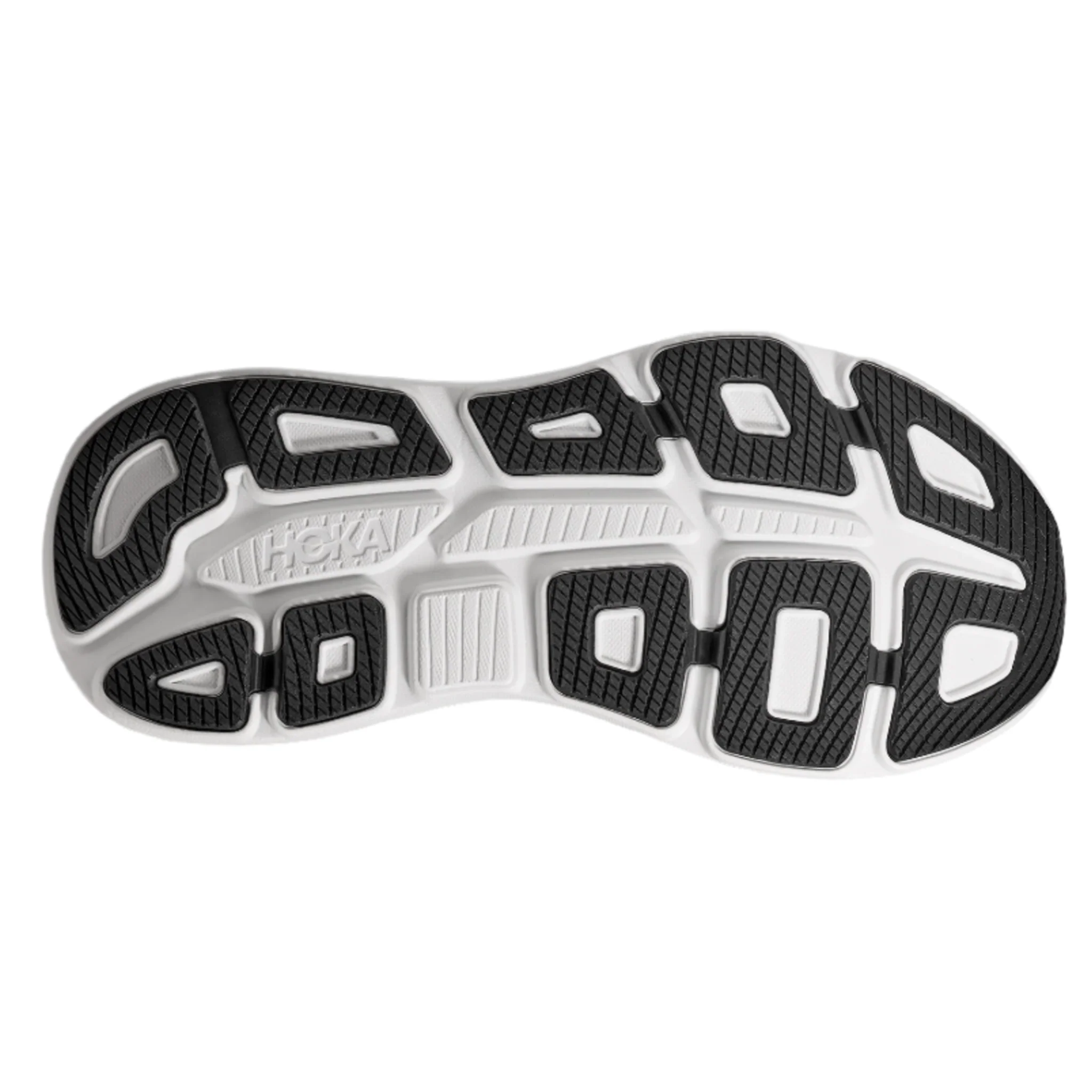 Hoka Mens Bondi 9 Wide - 2E Width - Black/White - Neutral - AW25 - Image 2