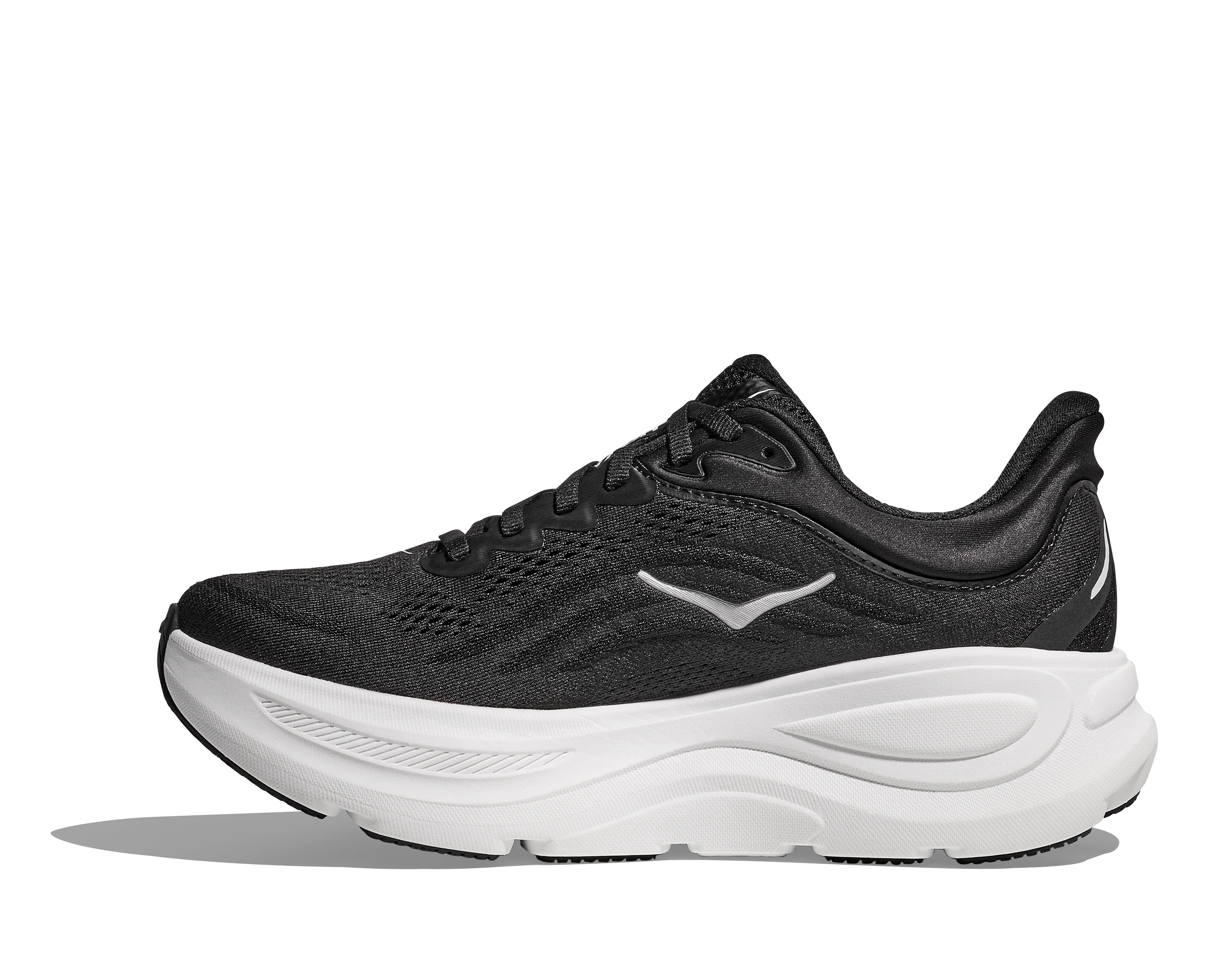 Hoka Mens Bondi 9 - Black/White - Neutral - AW25 - Image 8