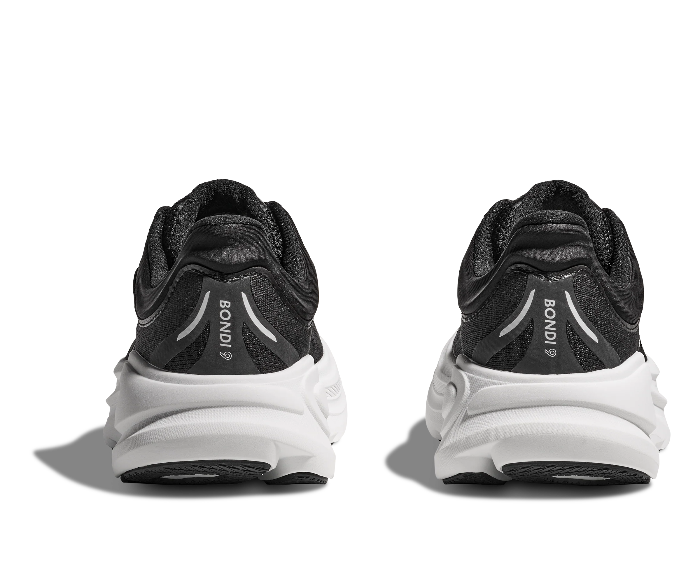 Hoka Mens Bondi 9 - Black/White - Neutral - AW25 - Image 6