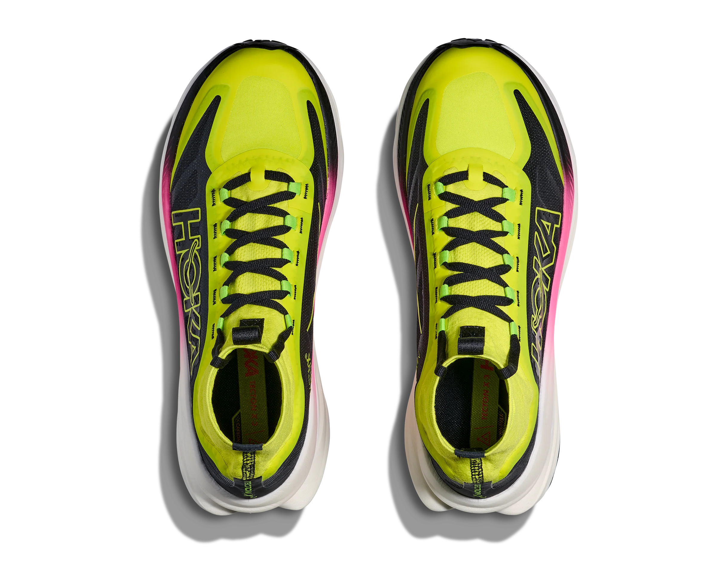 Hoka Mens Tecton X 3 - Neon Hoka Citrus/Black - Trail - AW25 - Image 3