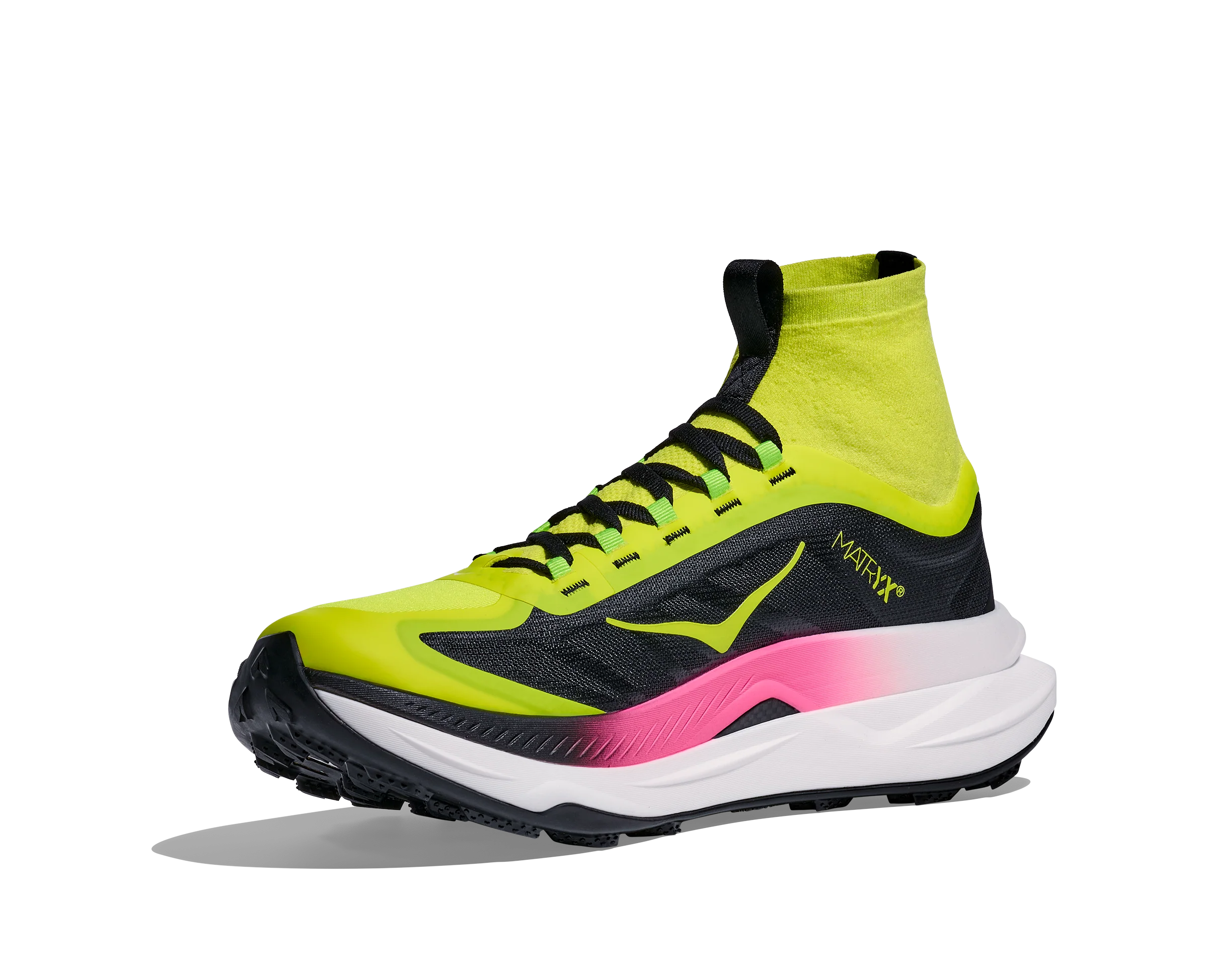 Hoka Mens Tecton X 3 - Neon Hoka Citrus/Black - Trail - AW25 - Image 4