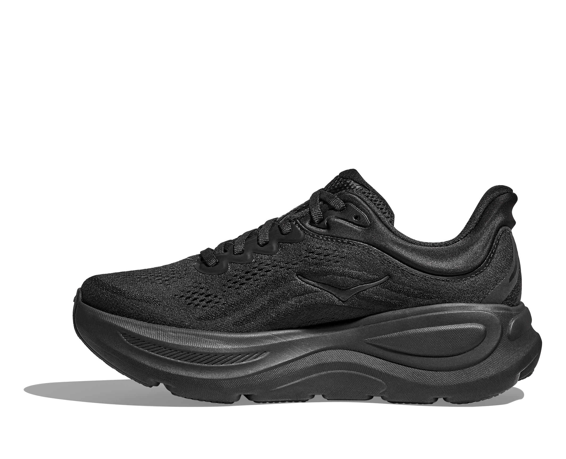 Hoka Womens Bondi 9 Wide - D Width - Black/Black - Neutral - AW25 - Image 8