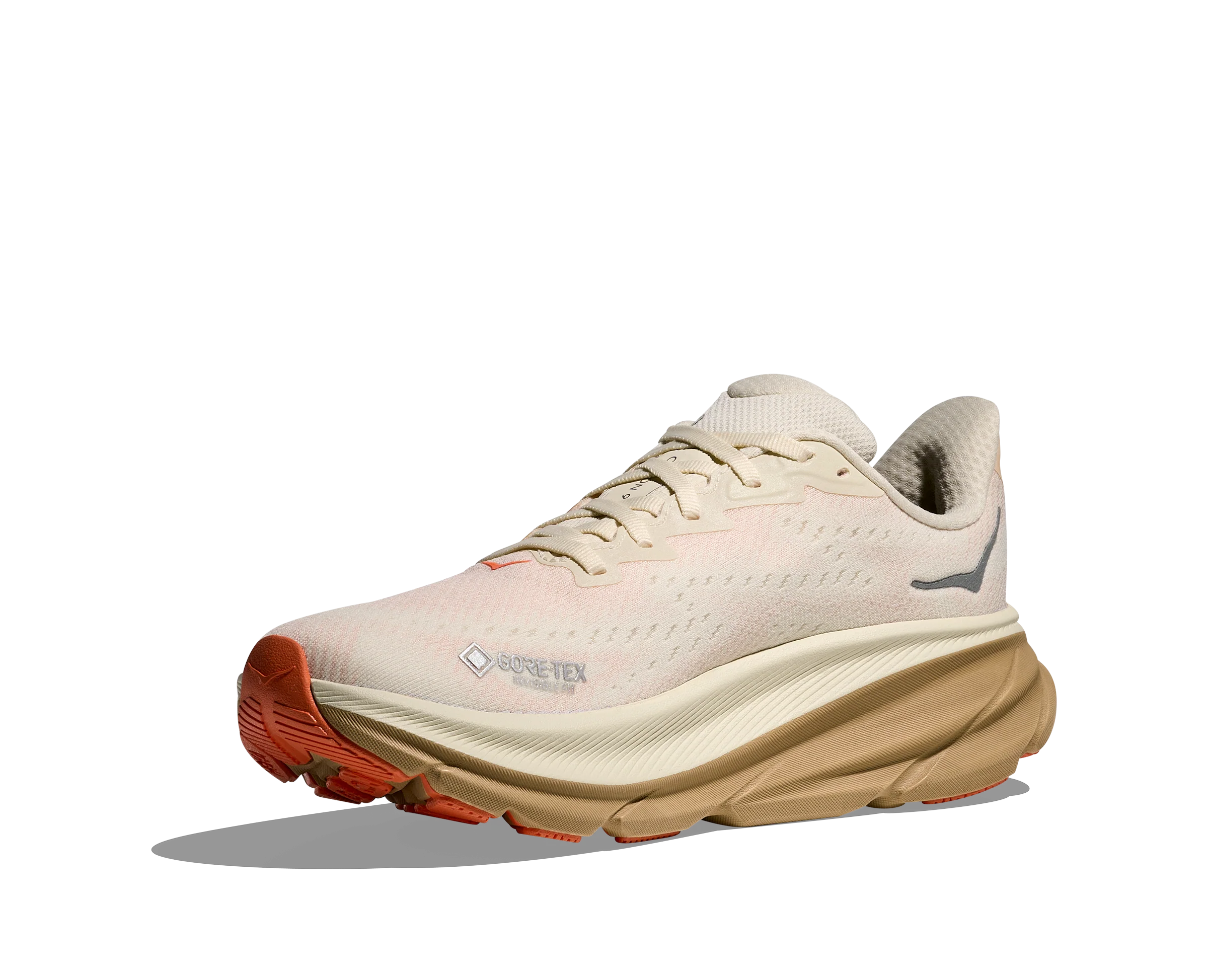 Hoka Womens Clifton 9 GTX - Eggshell/Khaki - Neutral - SS26 - Image 4