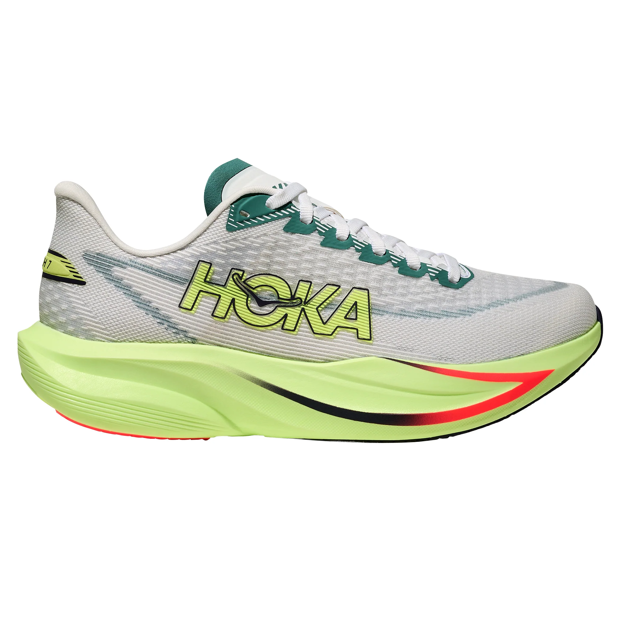 Hoka Womens Mach 7 - Frost/Neon Yuzu - Neutral - SS26