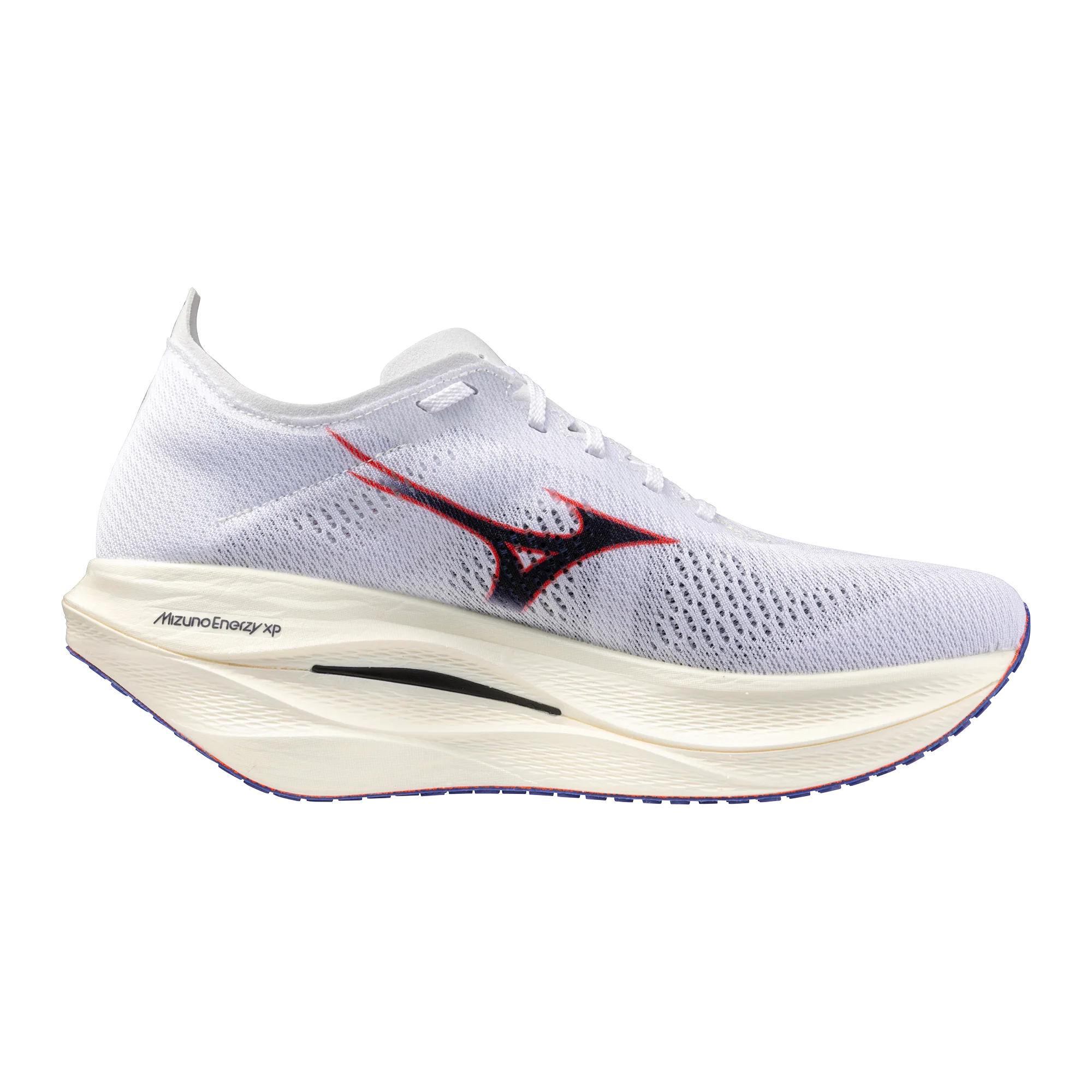 Mizuno Unisex Wave Rebellion Pro 3 - White/Baritone Blue/Fiery Coral - Neutral - AW25 - Image 3