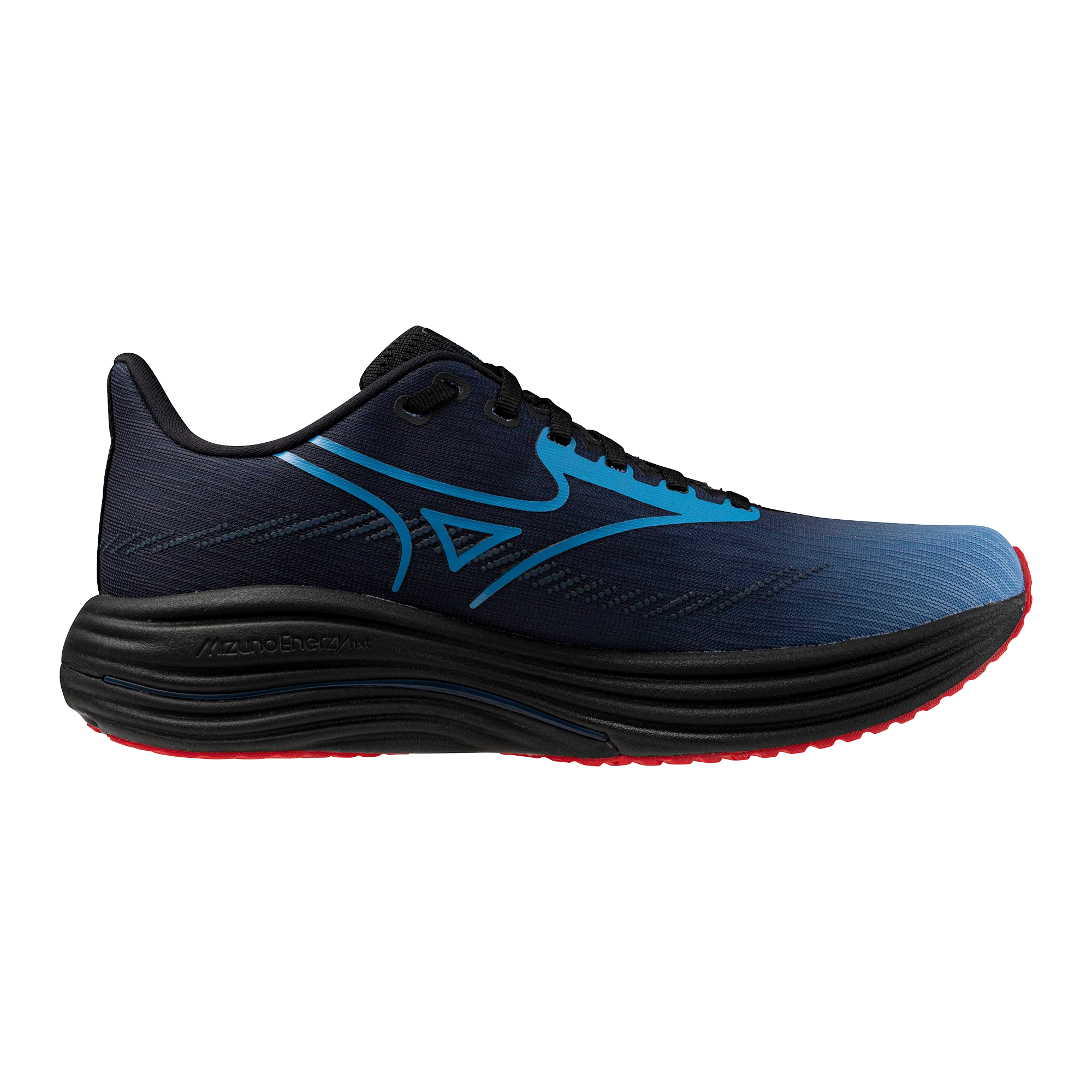 Mizuno Unisex Wave Rider 29 Amsterdam - Black/All Aboard/High Risk Red - Neutral - AW25 - Image 4