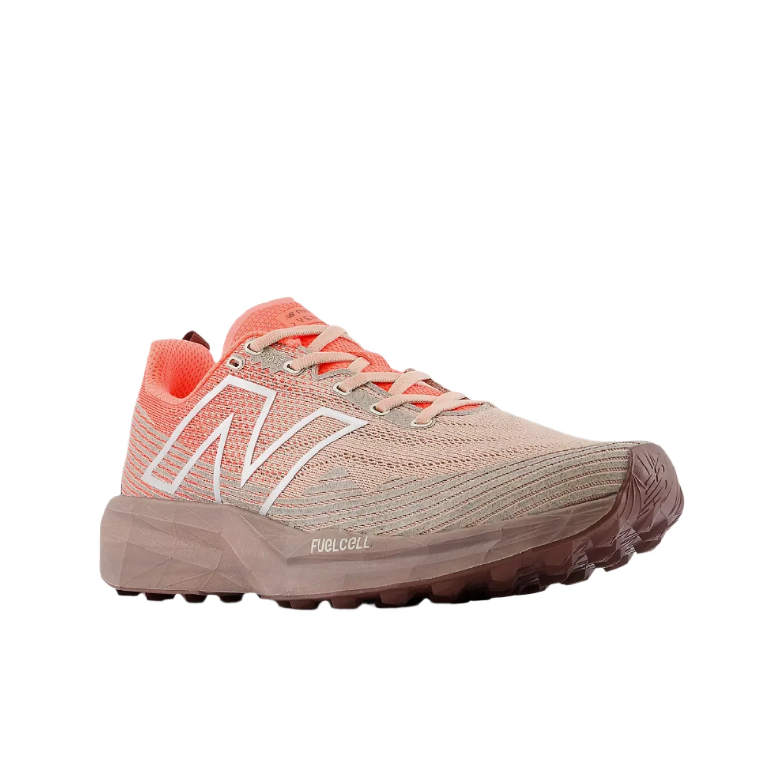 New Balance Womens Fuelcell Venym - Urgent Red/Flat Taupe/Silver Metallic - Trail -AW25 - Image 3