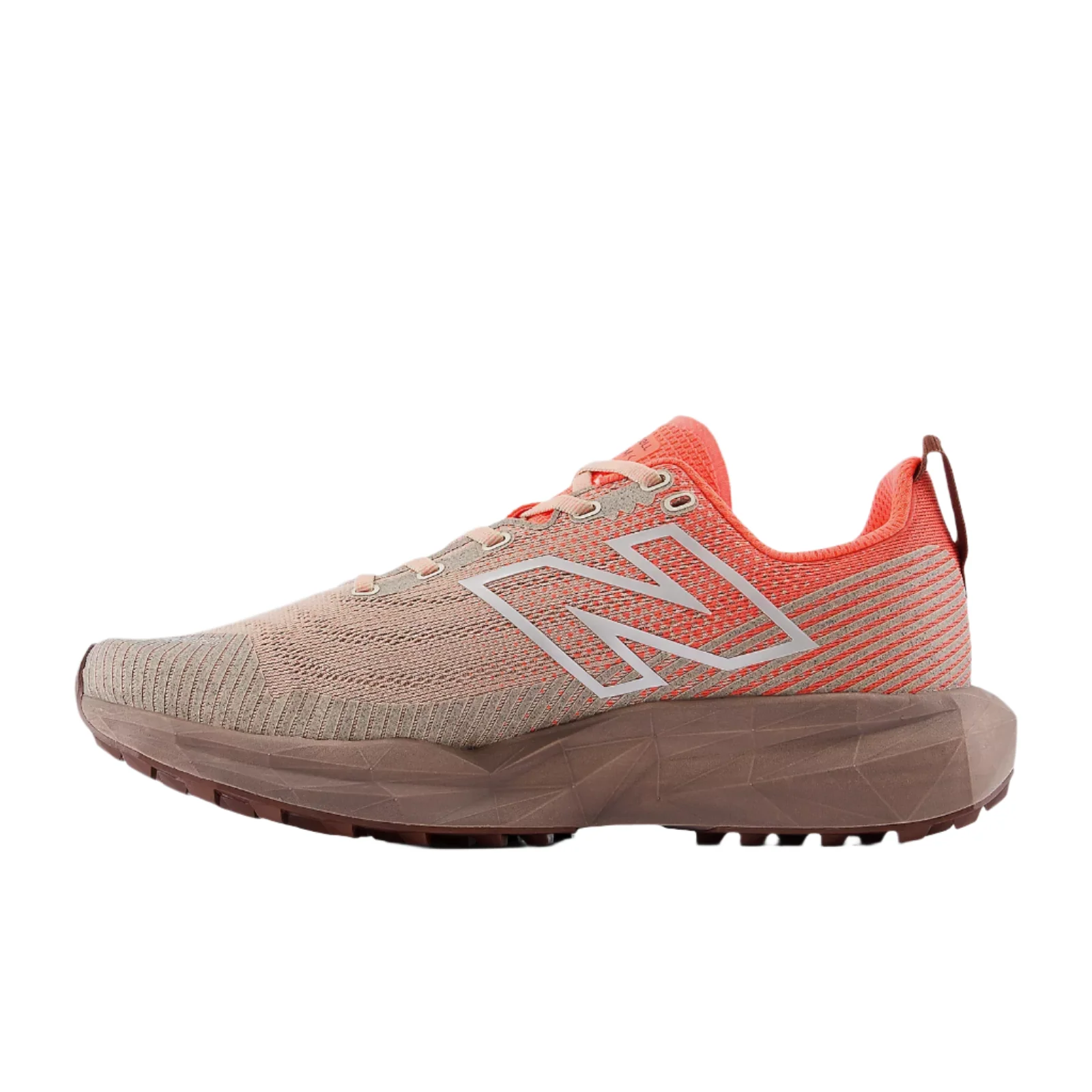 New Balance Womens Fuelcell Venym - Urgent Red/Flat Taupe/Silver Metallic - Trail -AW25 - Image 4