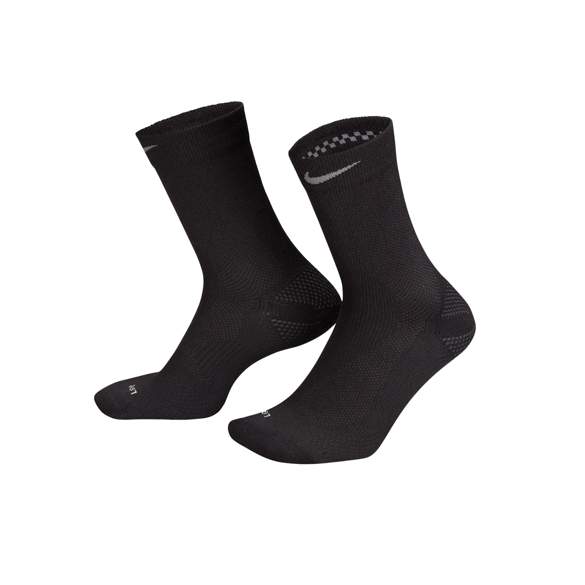 Nike Running Lightweight Crew Socks - Black/Dark Smoke Grey/Smoke Grey