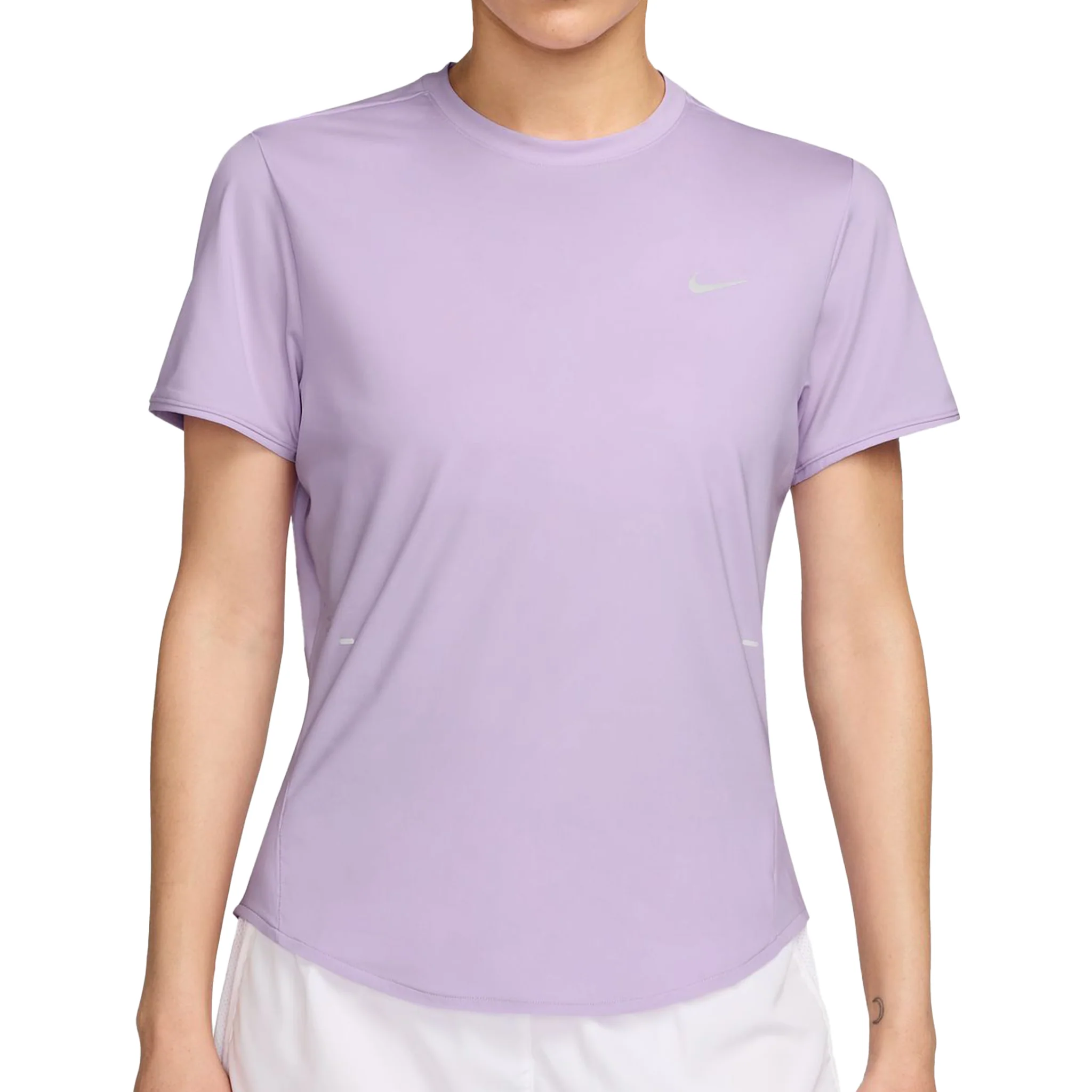 Nike Women's Dri-FIT Short-Sleeve Swift Tee - Violet Mist/Reflective Silver