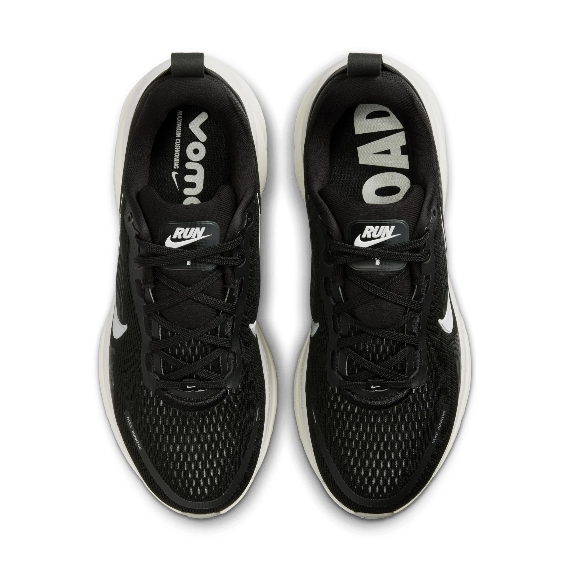 Nike Womens Vomero 18 - Black/Coconut Milk/Summit White - Neutral - SP25 - Image 7