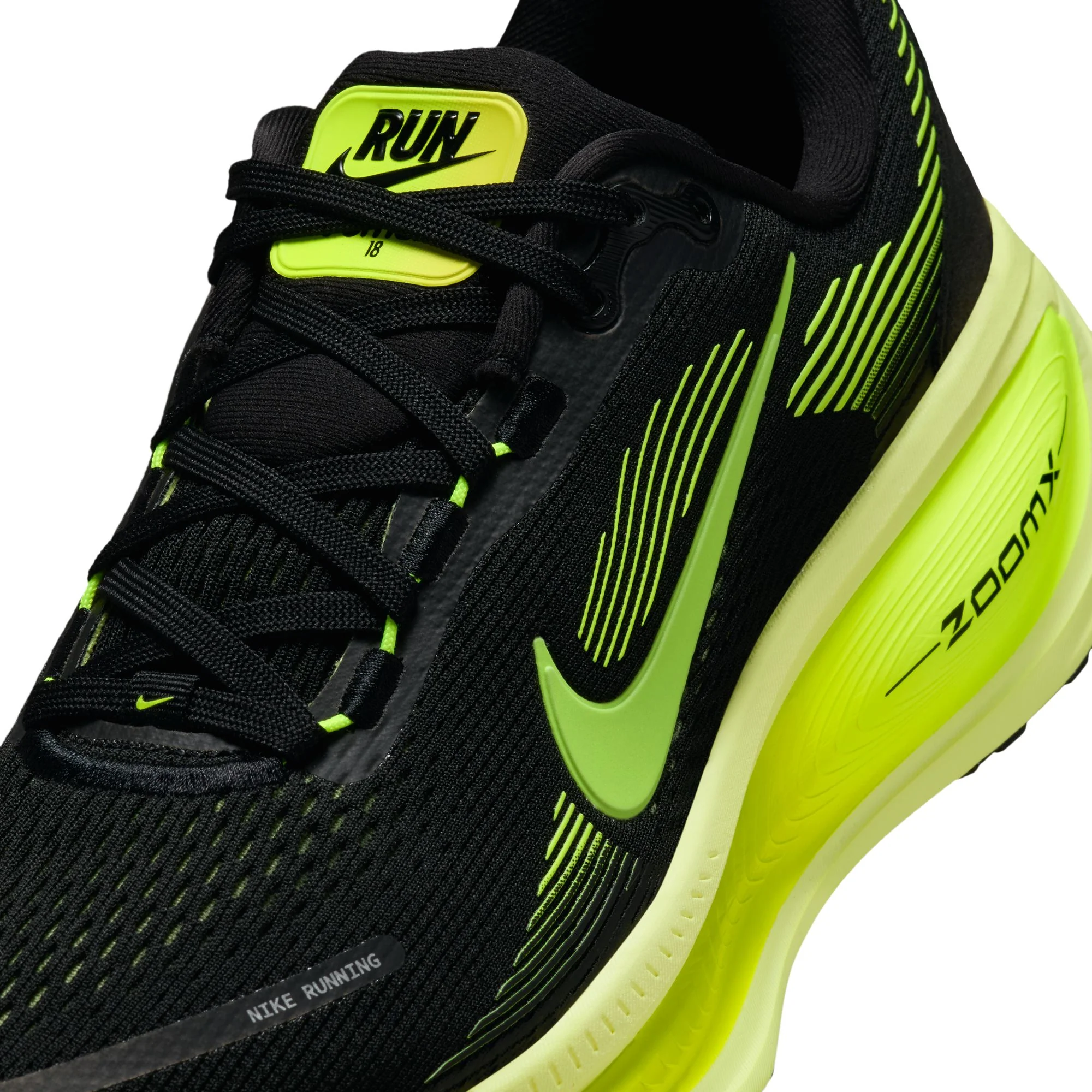 Nike Womens Vomero 18 - Black/Volt/Cyber/Lemon Twist - Neutral - HO25 - Image 10