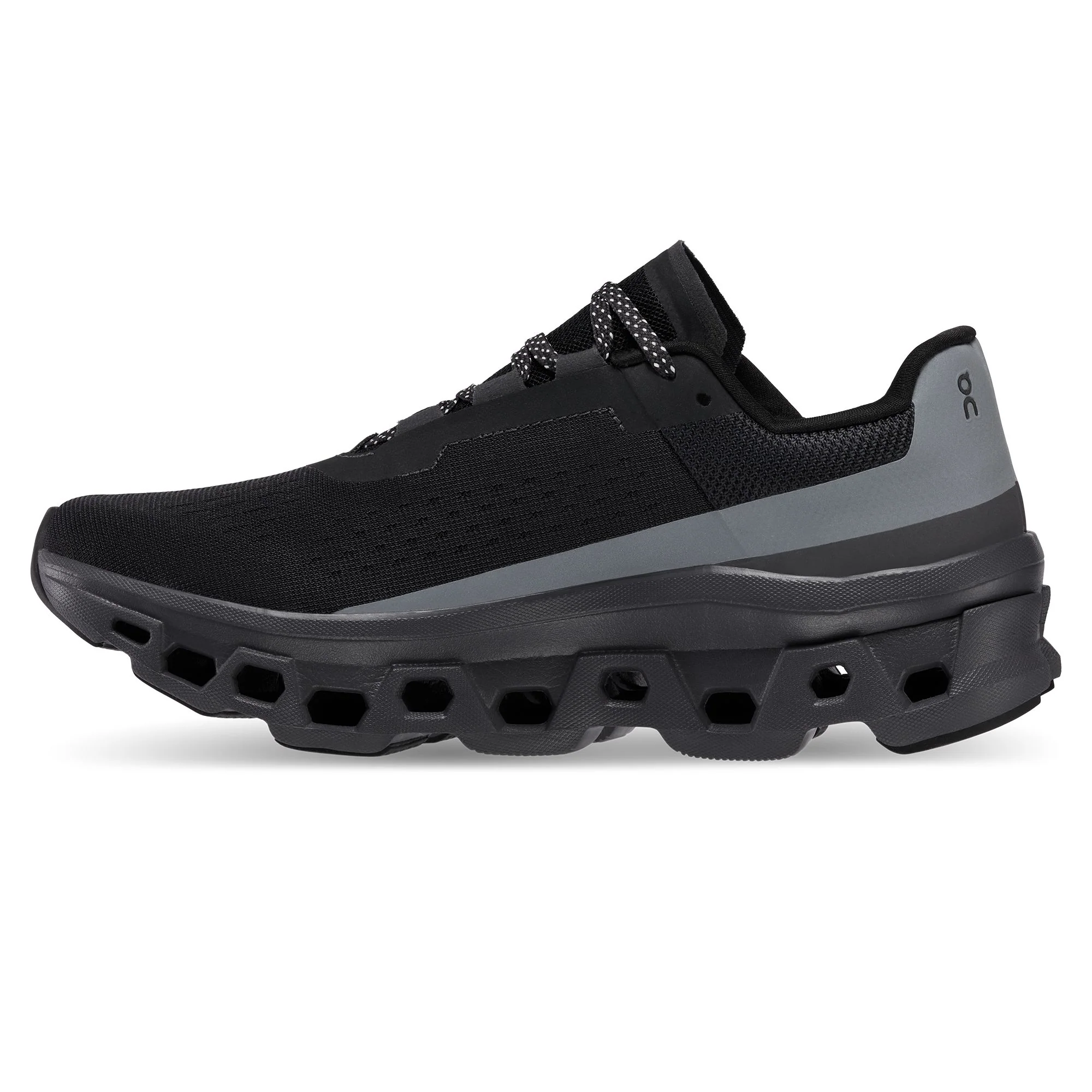 ON Mens Cloudmonster Lumos - Black - Image 3