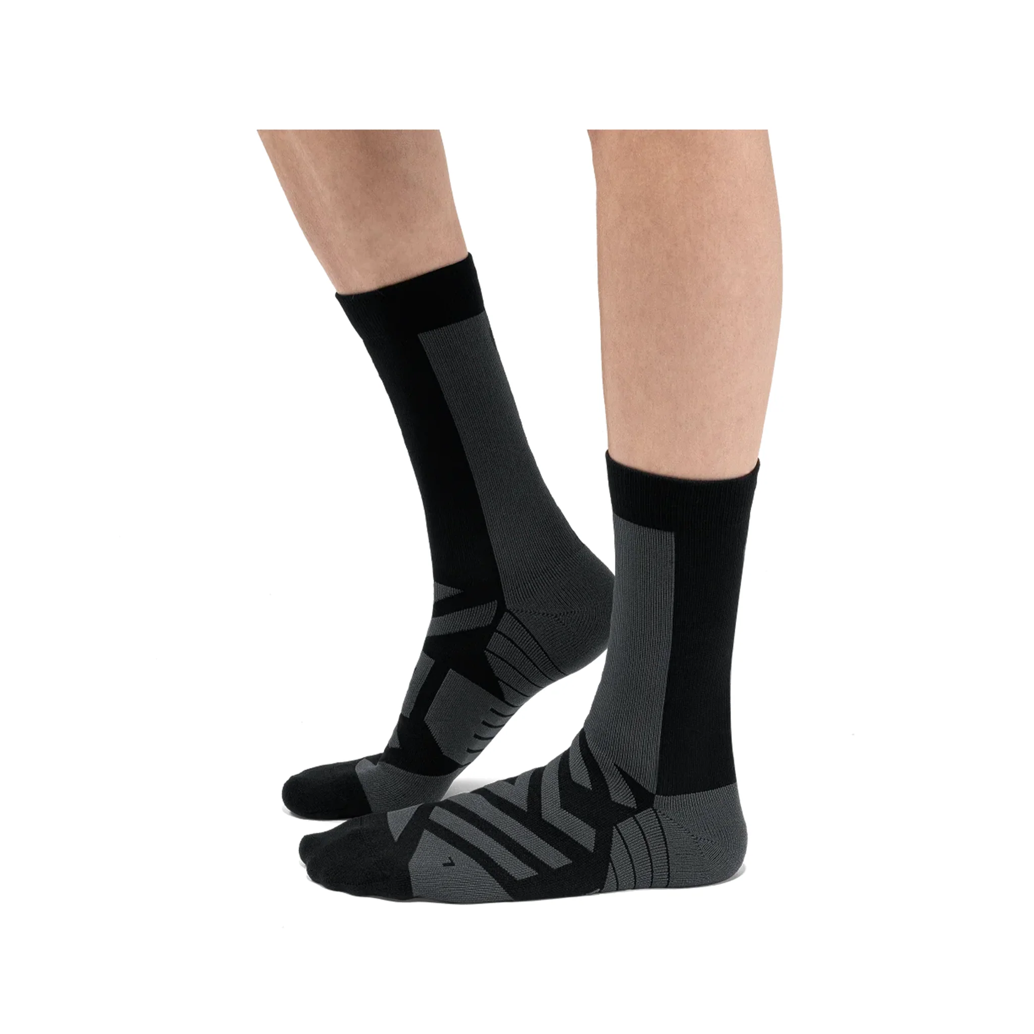 On Performance High Sock Womens - Black/Shadow - Image 2