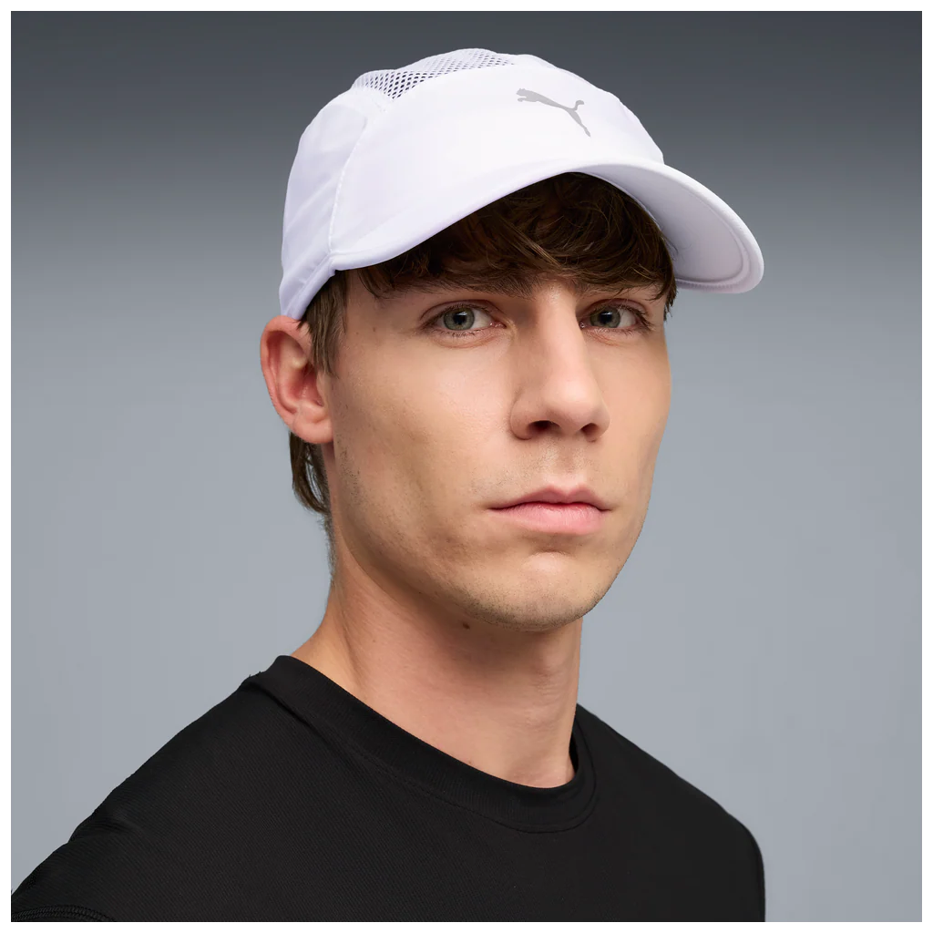 Puma Short Visor Mesh 5 Panel Cap - White - Image 3