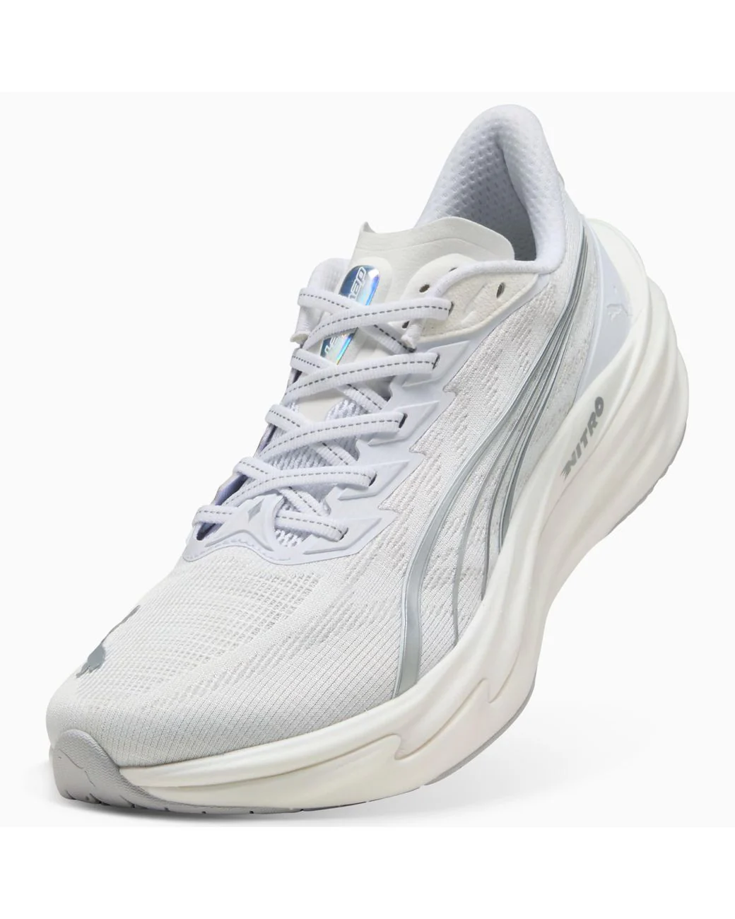 Puma Womens Deviate NITRO 4 - Puma White/Feather Gray - Neutral - SS26 - Image 3