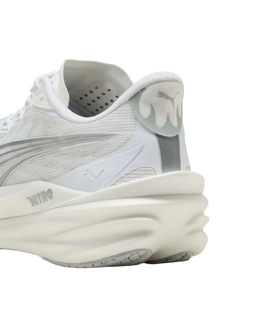 Puma Womens Deviate NITRO 4 - Puma White/Feather Gray - Neutral - SS26 - Image 4