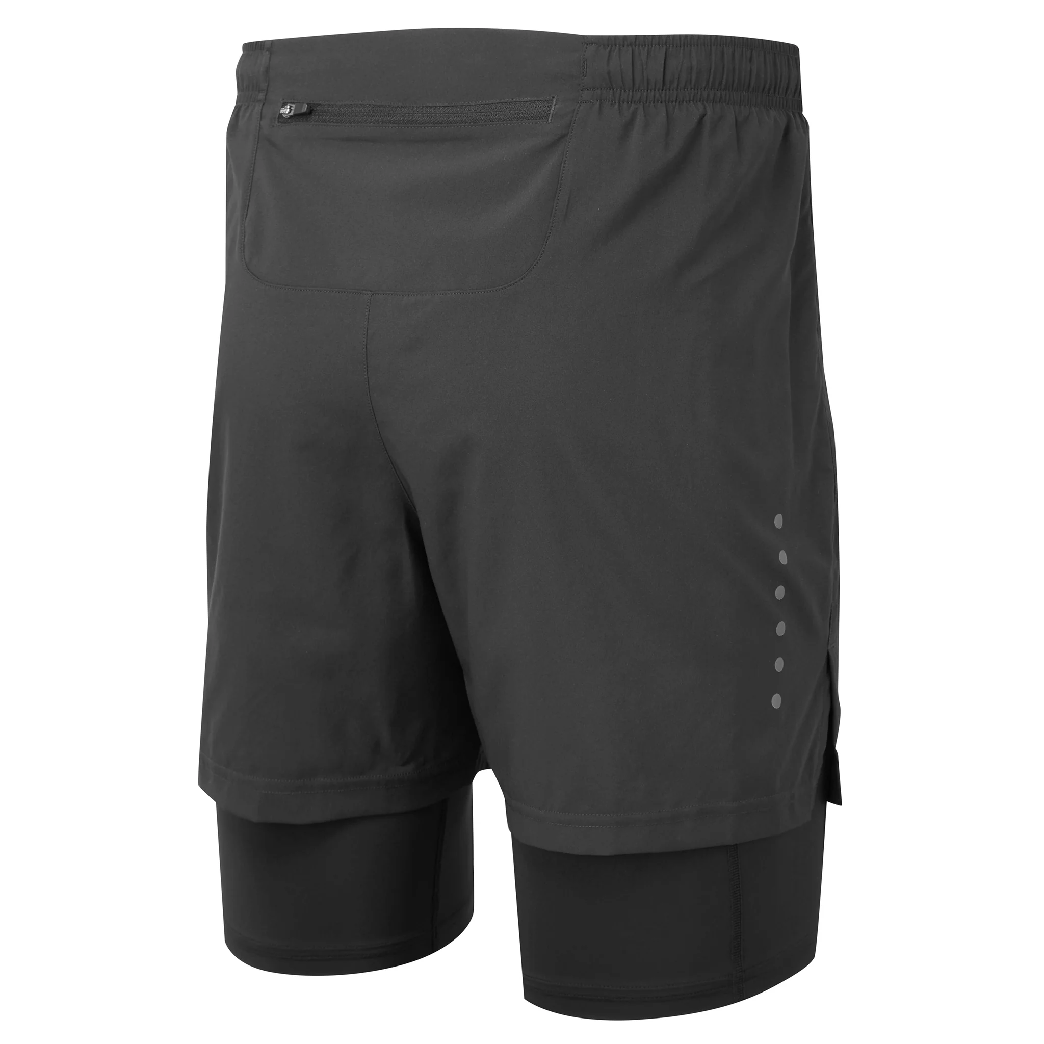 RonHill Mens Core Twin Short - All Black - Image 2