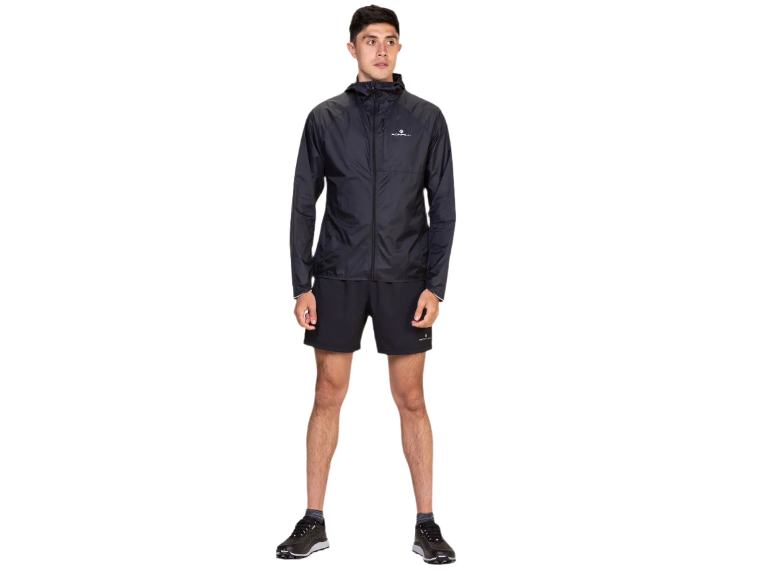 RonHill Mens Tech All Terrain 5" Short - All Black - Image 4
