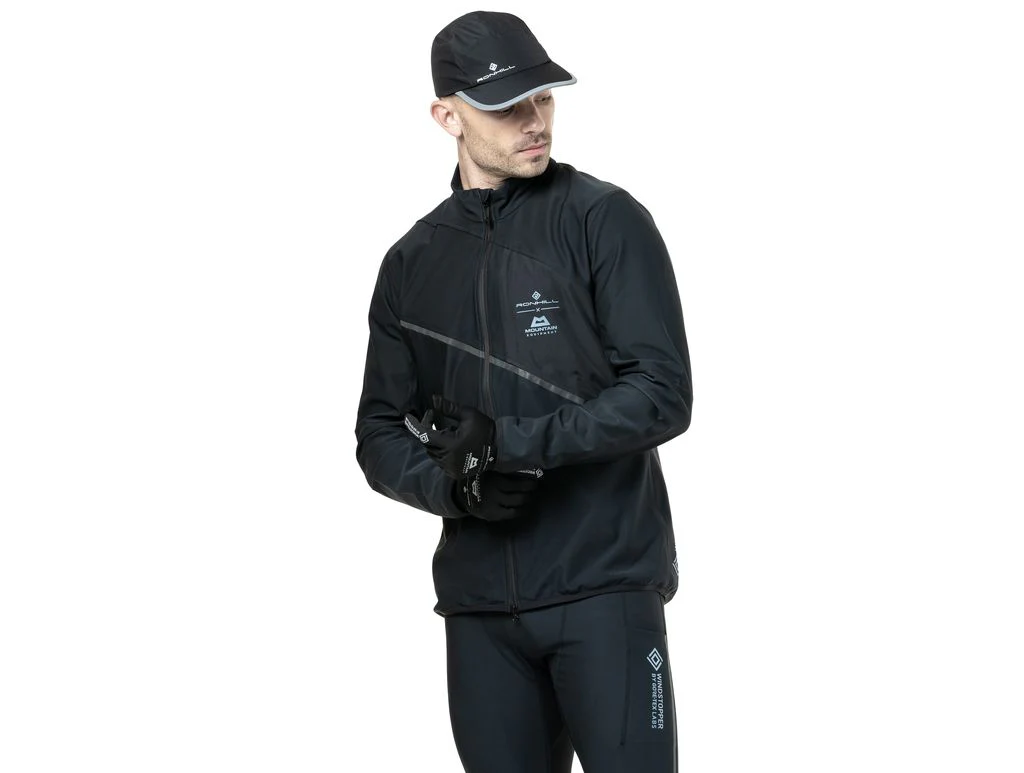 RonHill Mens Tech Gore-Tex Windstopper Jacket - All Black - AW25 - Image 4