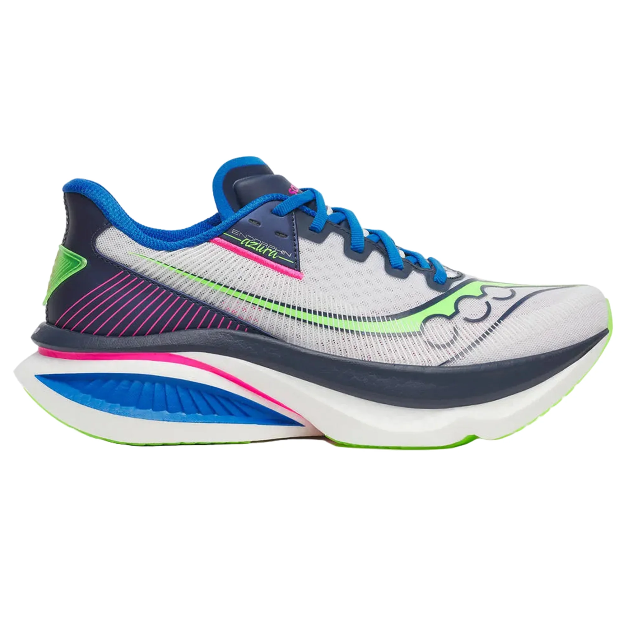 Saucony Mens Endorphin Azura - White/Navy - Neutral - SS26