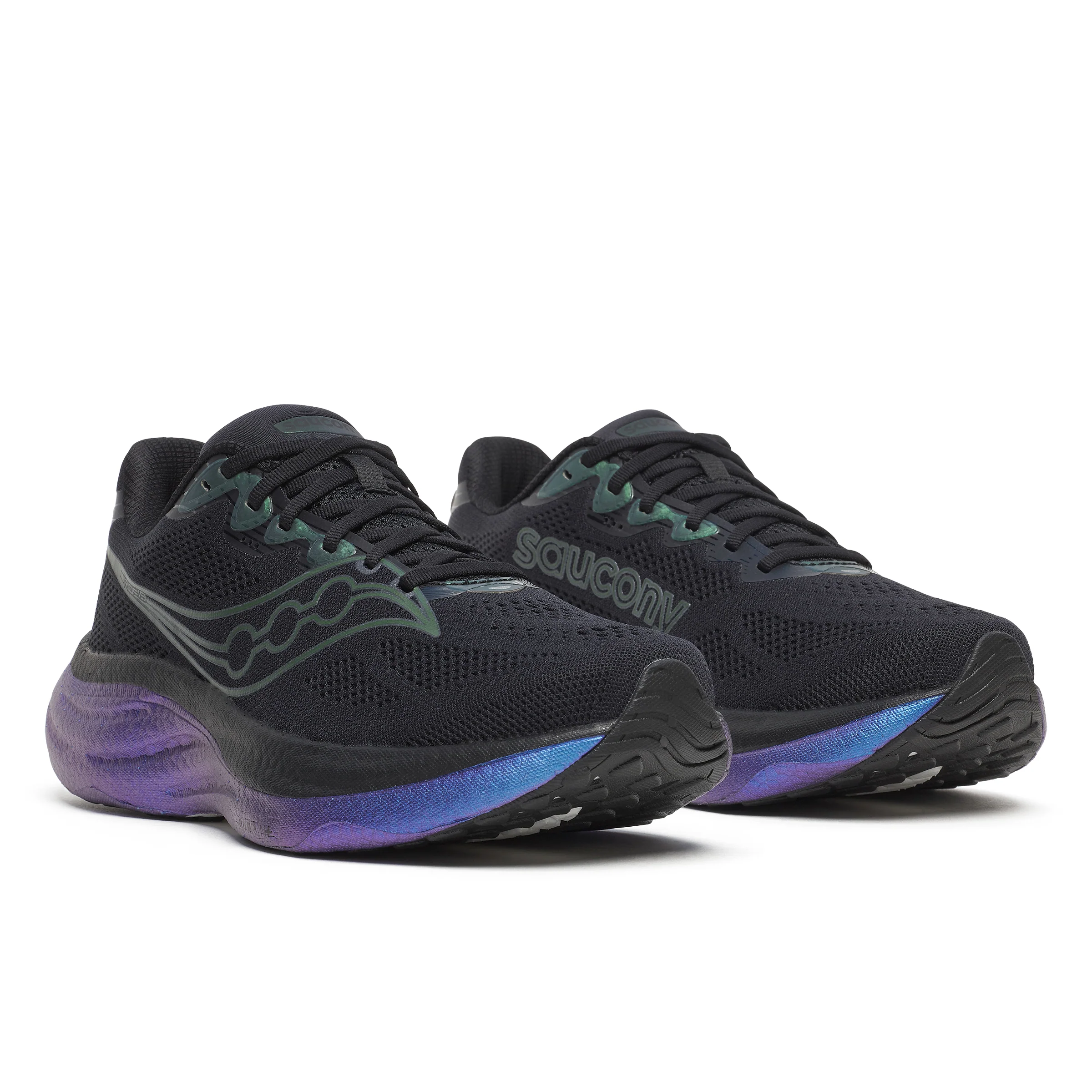Saucony Mens Ride 19 - Black/Nightsky - Neutral - SS26 - Image 3