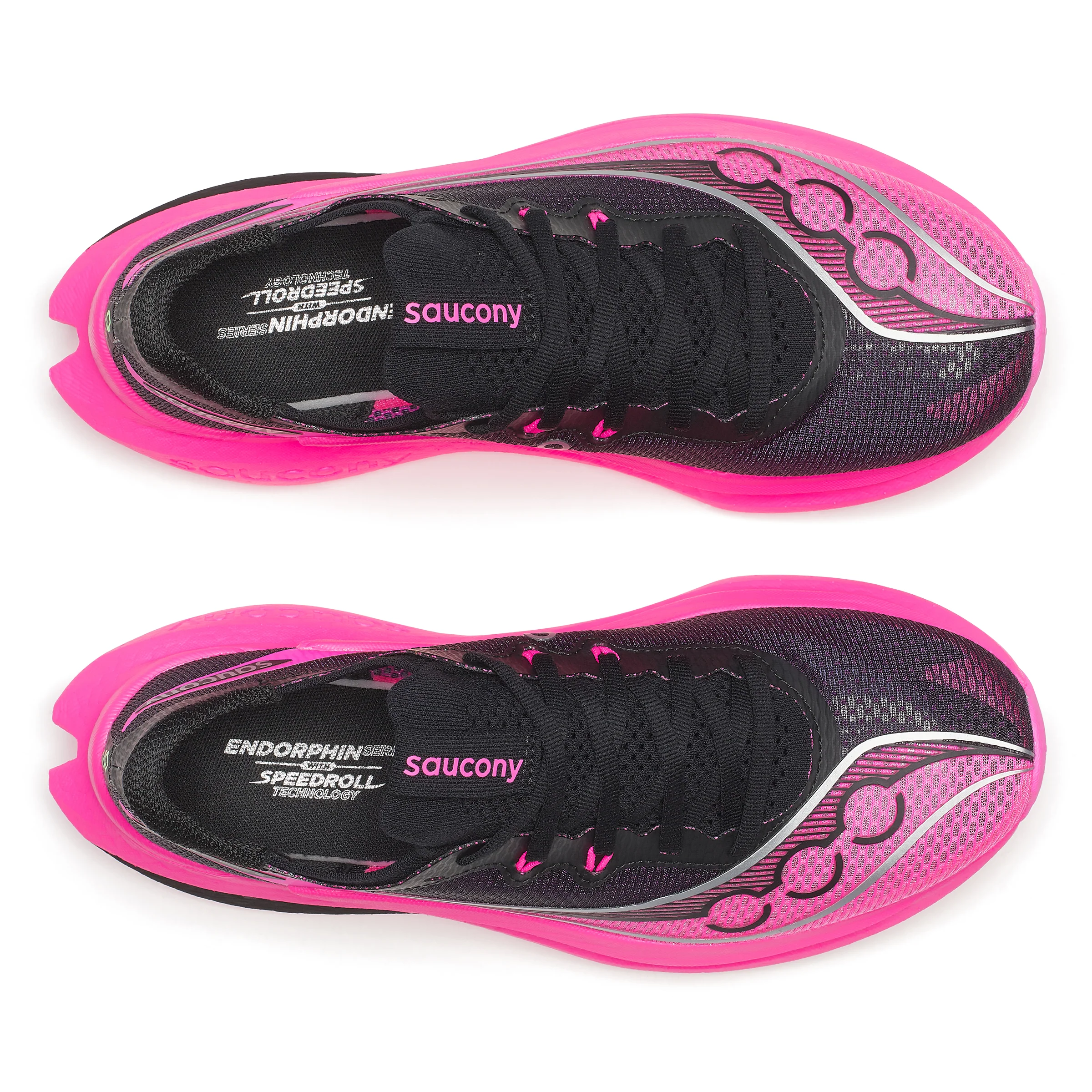Saucony Womens Endorphin Pro 5 - Black/Shock - Neutral - SS26 - Image 4