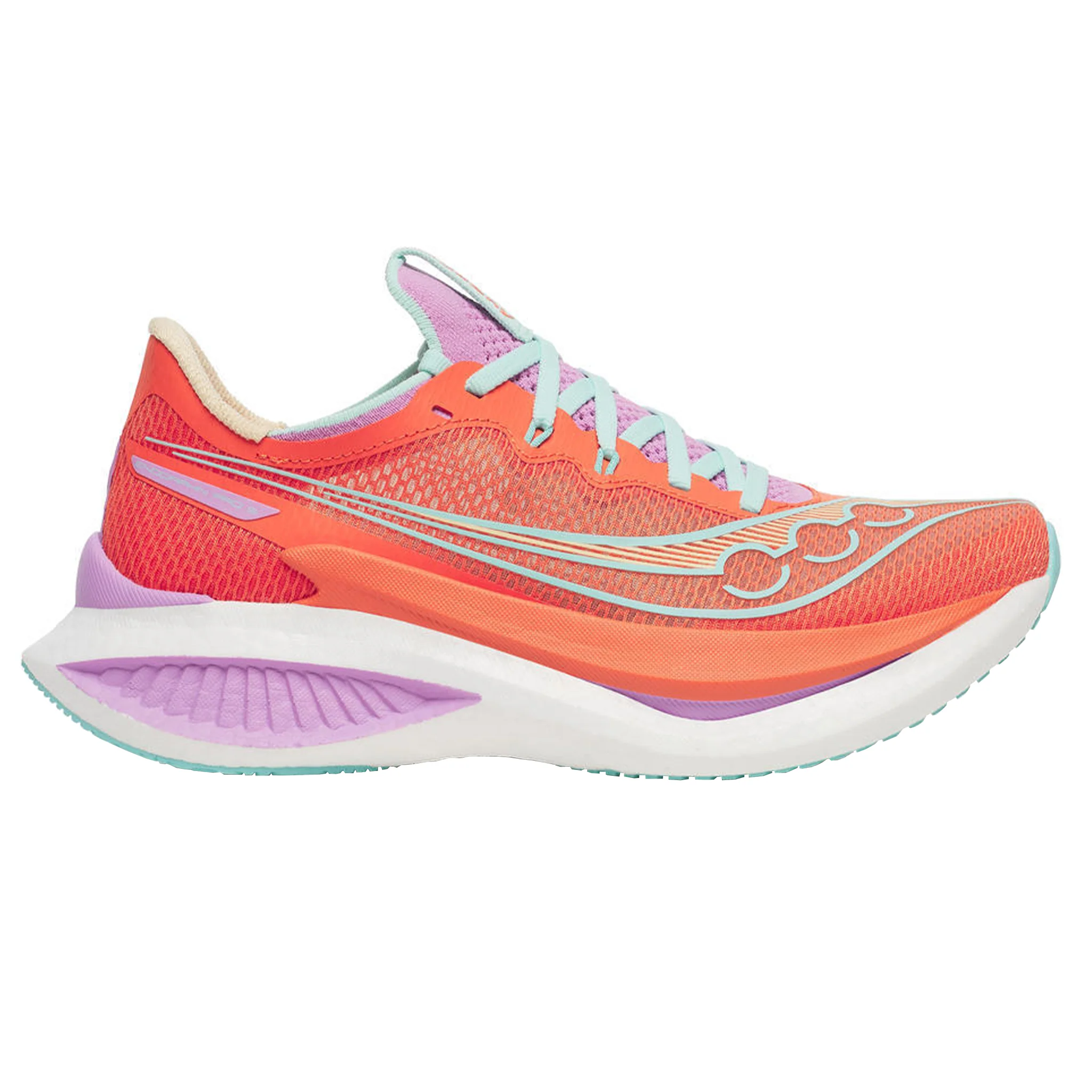 Saucony Womens Endorphin Pro 5 - Fire/Orchid - Neutral - SS26 - Image 3