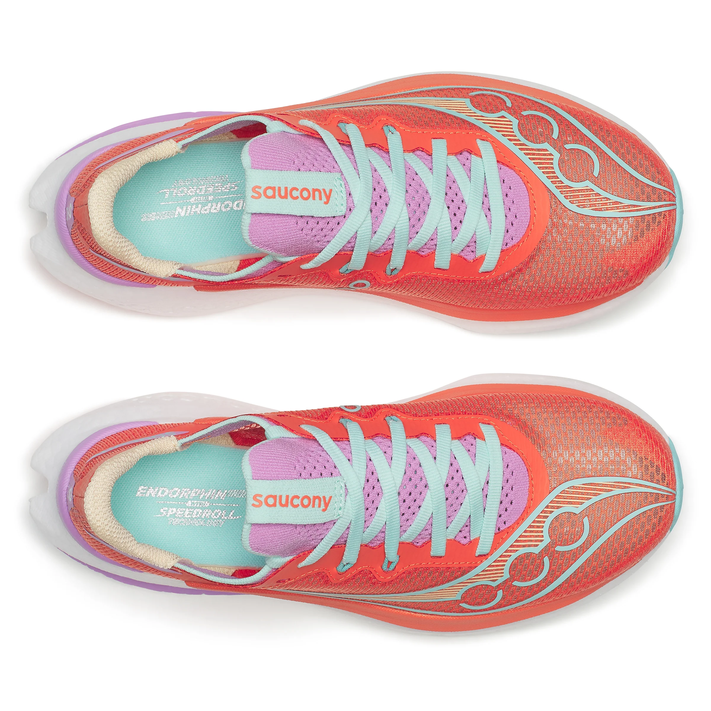 Saucony Womens Endorphin Pro 5 - Fire/Orchid - Neutral - SS26 - Image 6