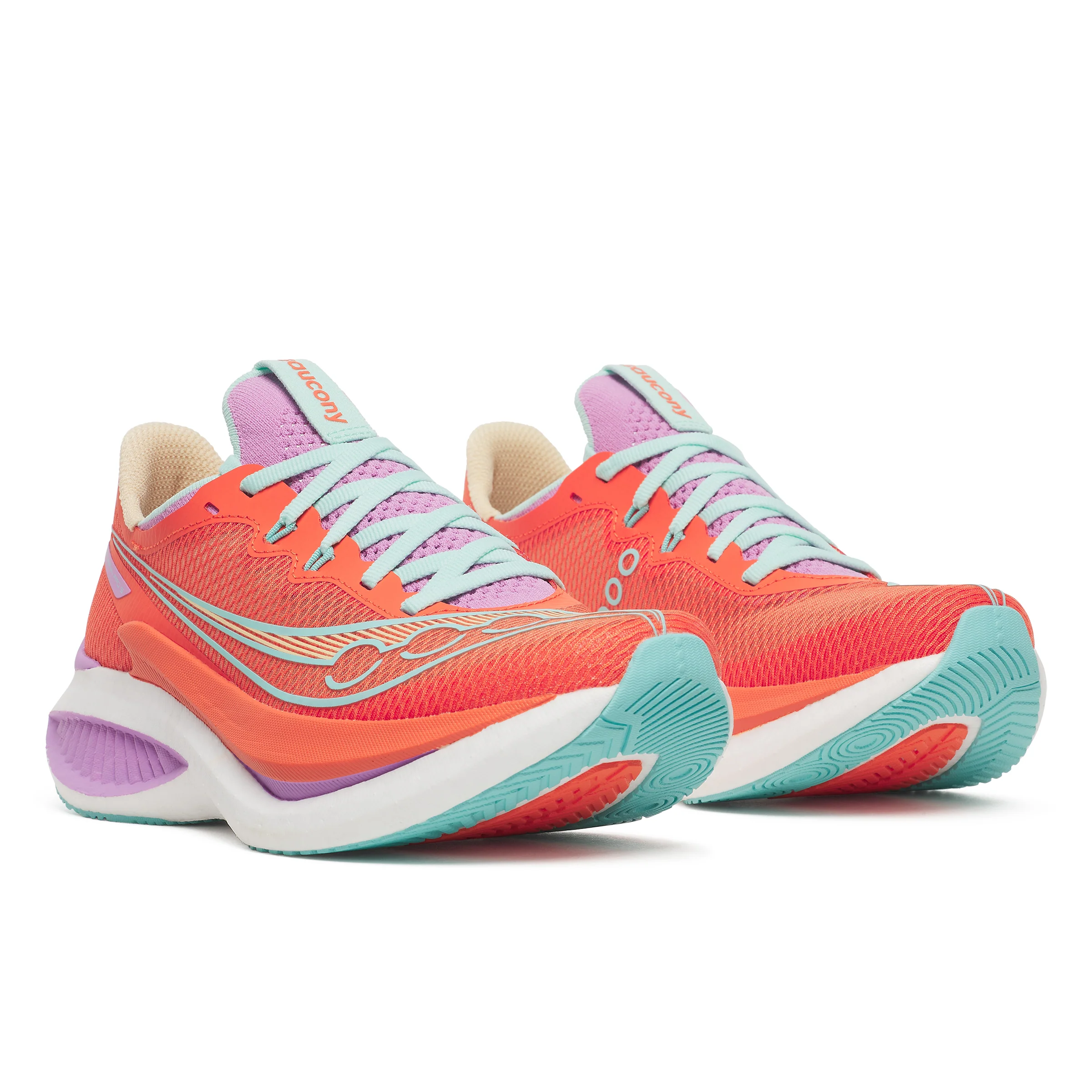 Saucony Womens Endorphin Pro 5 - Fire/Orchid - Neutral - SS26 - Image 7