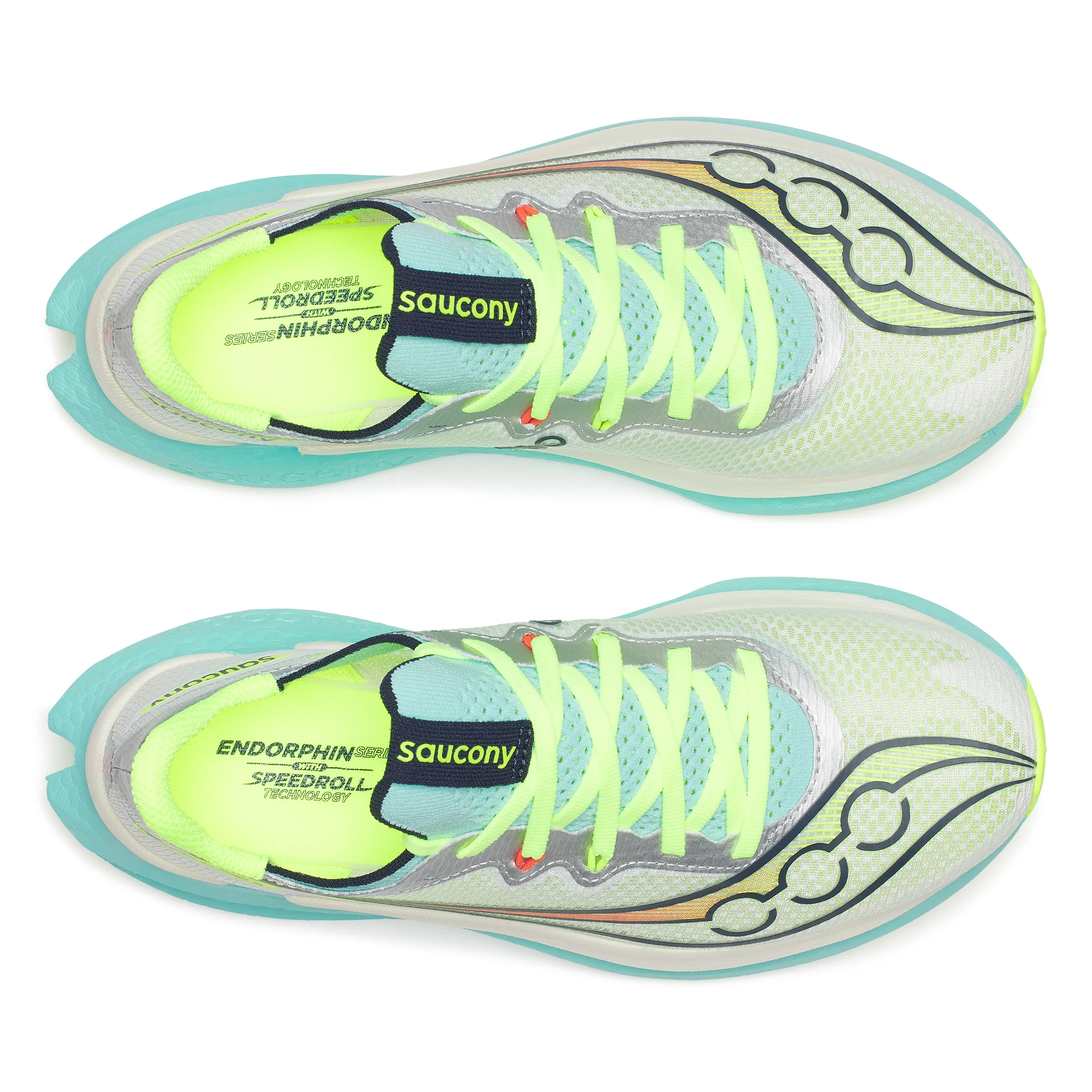 Saucony Womens Endorphin Pro 5 - White/Splash - Neutral - SS26 - Image 4