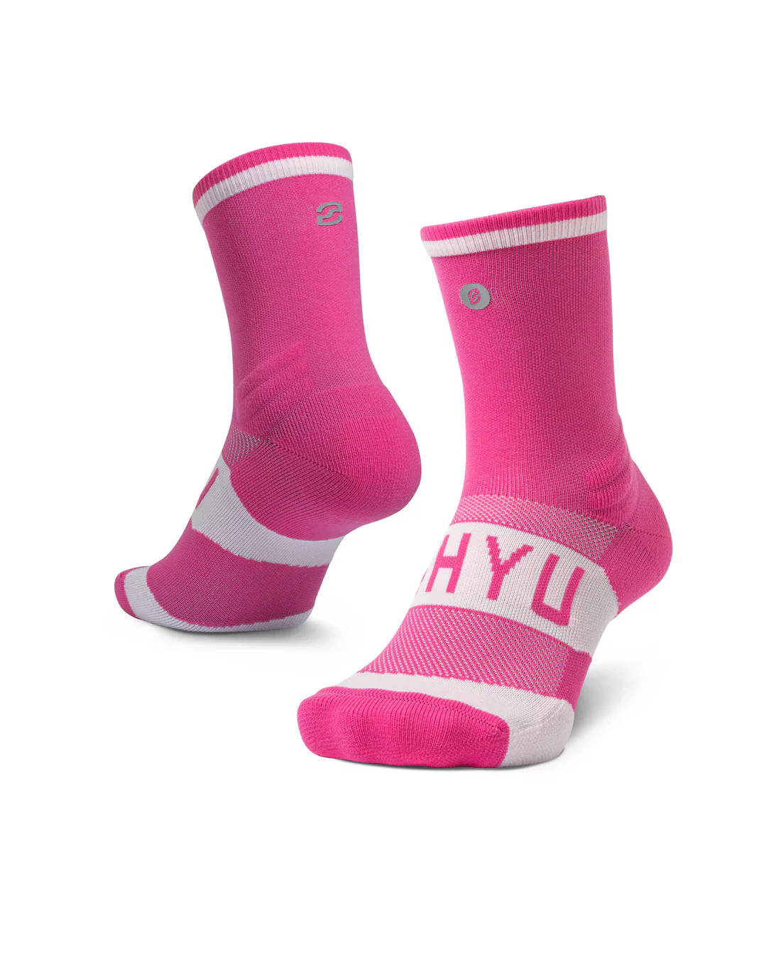 SHYU Training v2.0 Half Crew Socks - Pink 3pk - Image 3